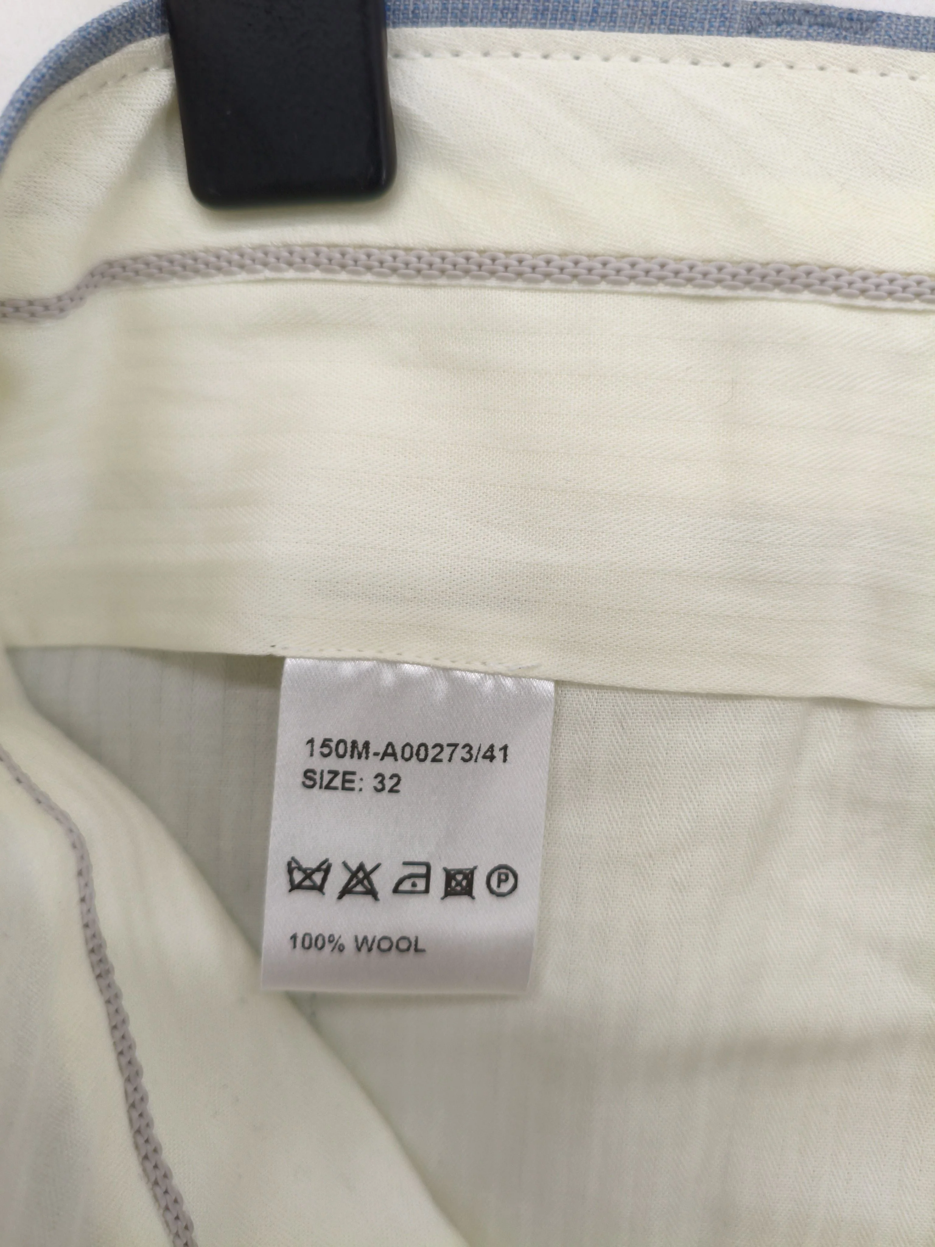 Paul Smith Men's Trousers W 32 in Blue 100% Wool Tapered Chino New with tags - Image 6