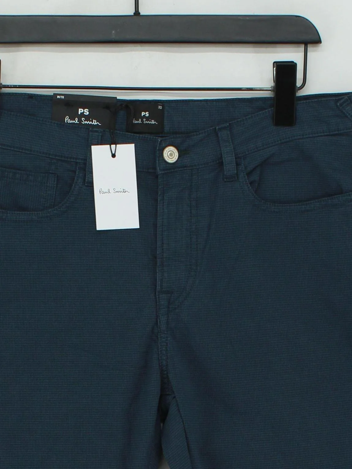 Paul Smith Men's Trousers W 32 in Blue Cotton with Elastane Chino New with tags - Image 3