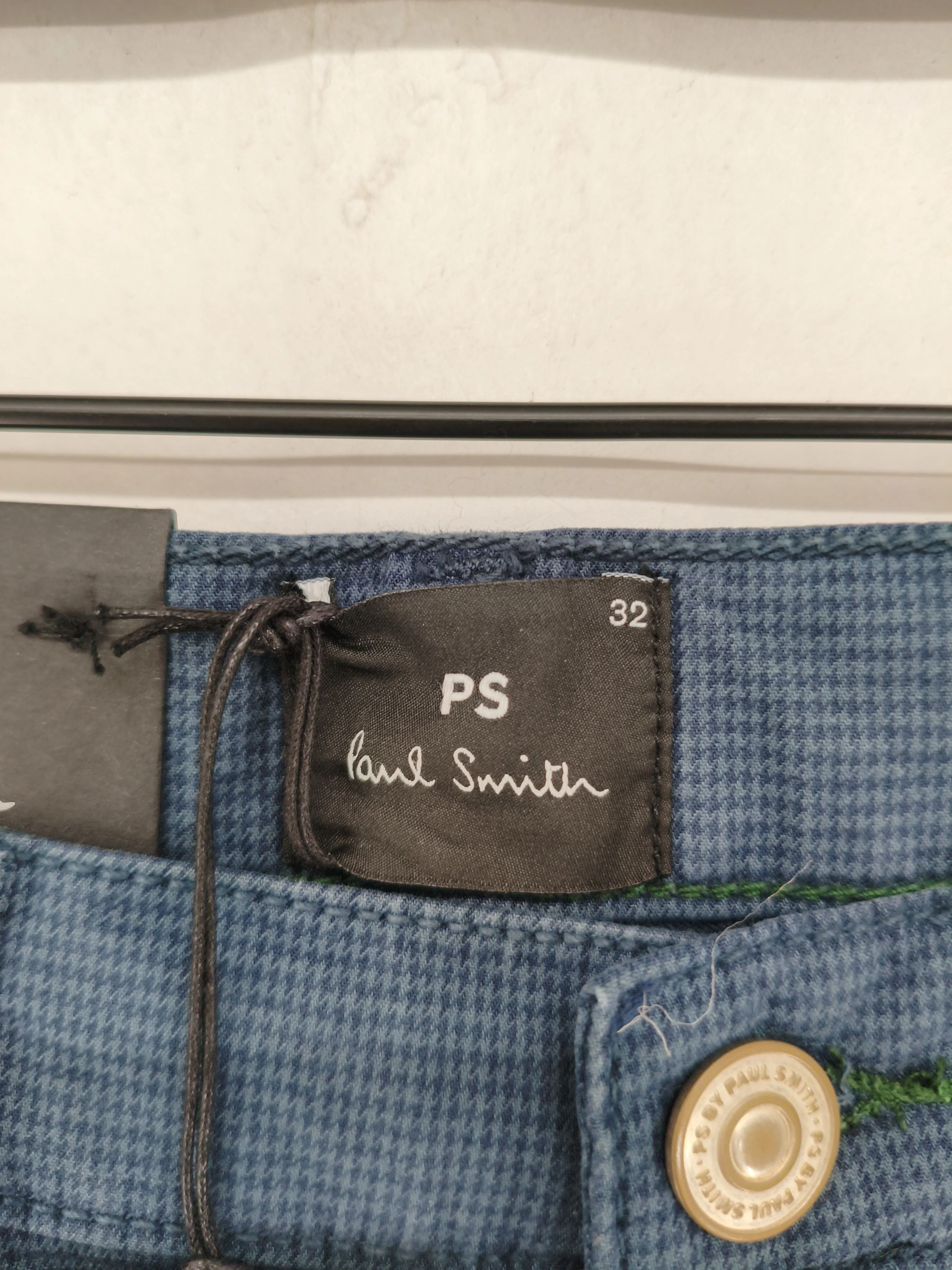 Paul Smith Men's Trousers W 32 in Blue Cotton with Elastane Chino New with tags - Image 5