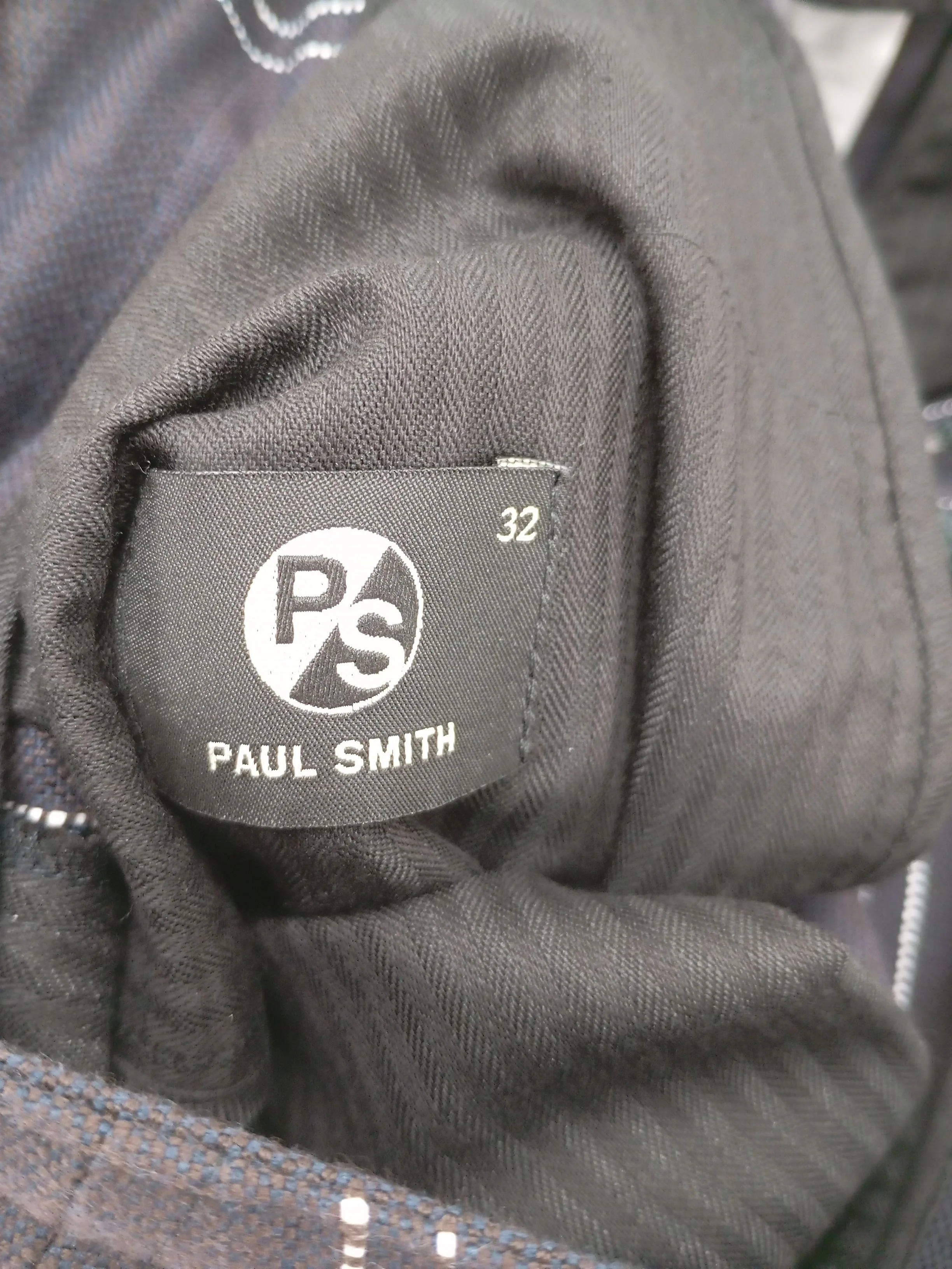 Paul Smith Men's Trousers W 32 in Blue Cotton with Nylon, Viscose Chino - Image 6