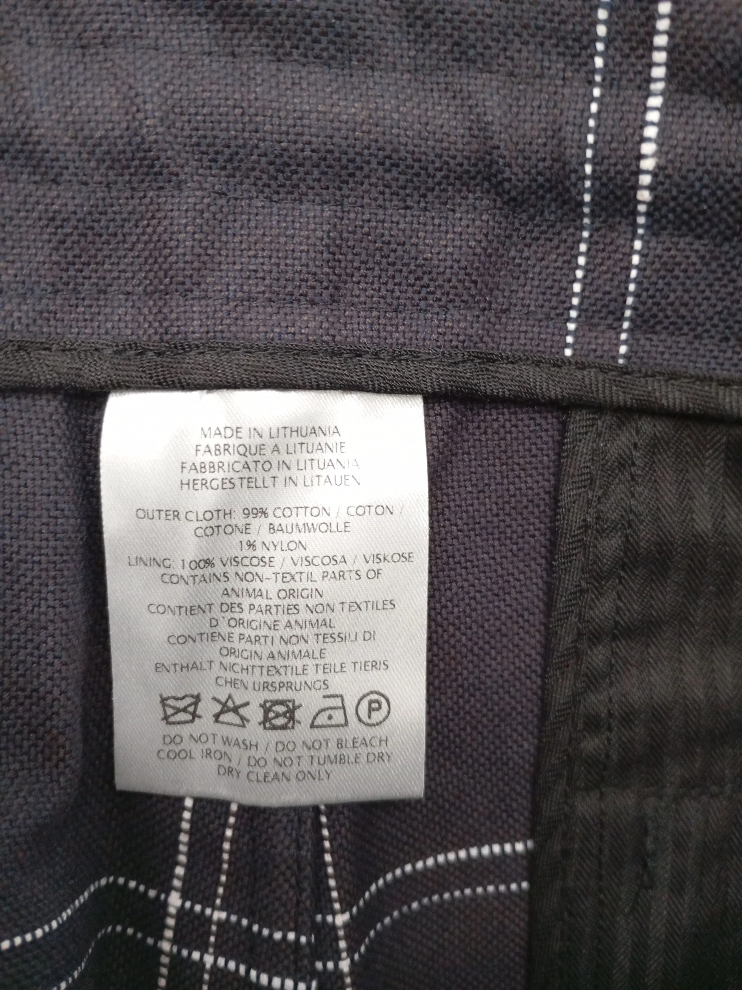 Paul Smith Men's Trousers W 32 in Blue Cotton with Nylon, Viscose Chino - Image 7