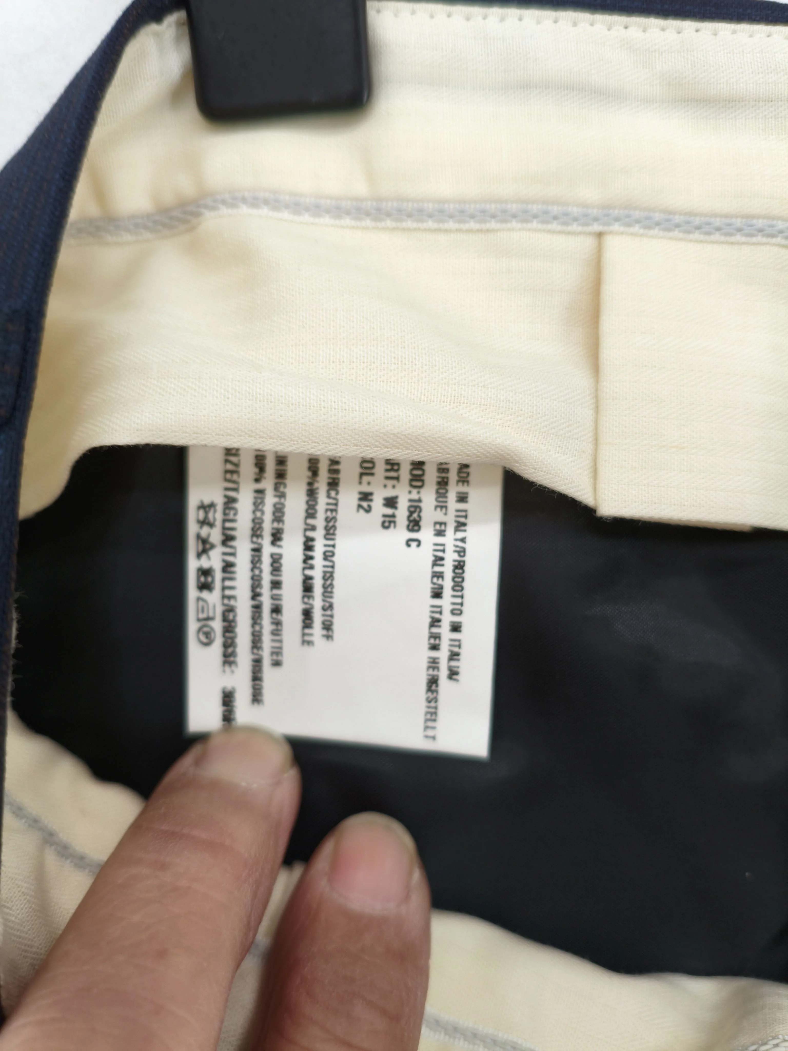 Paul Smith Men's Trousers W 32 in Blue Wool New with tags - Image 6