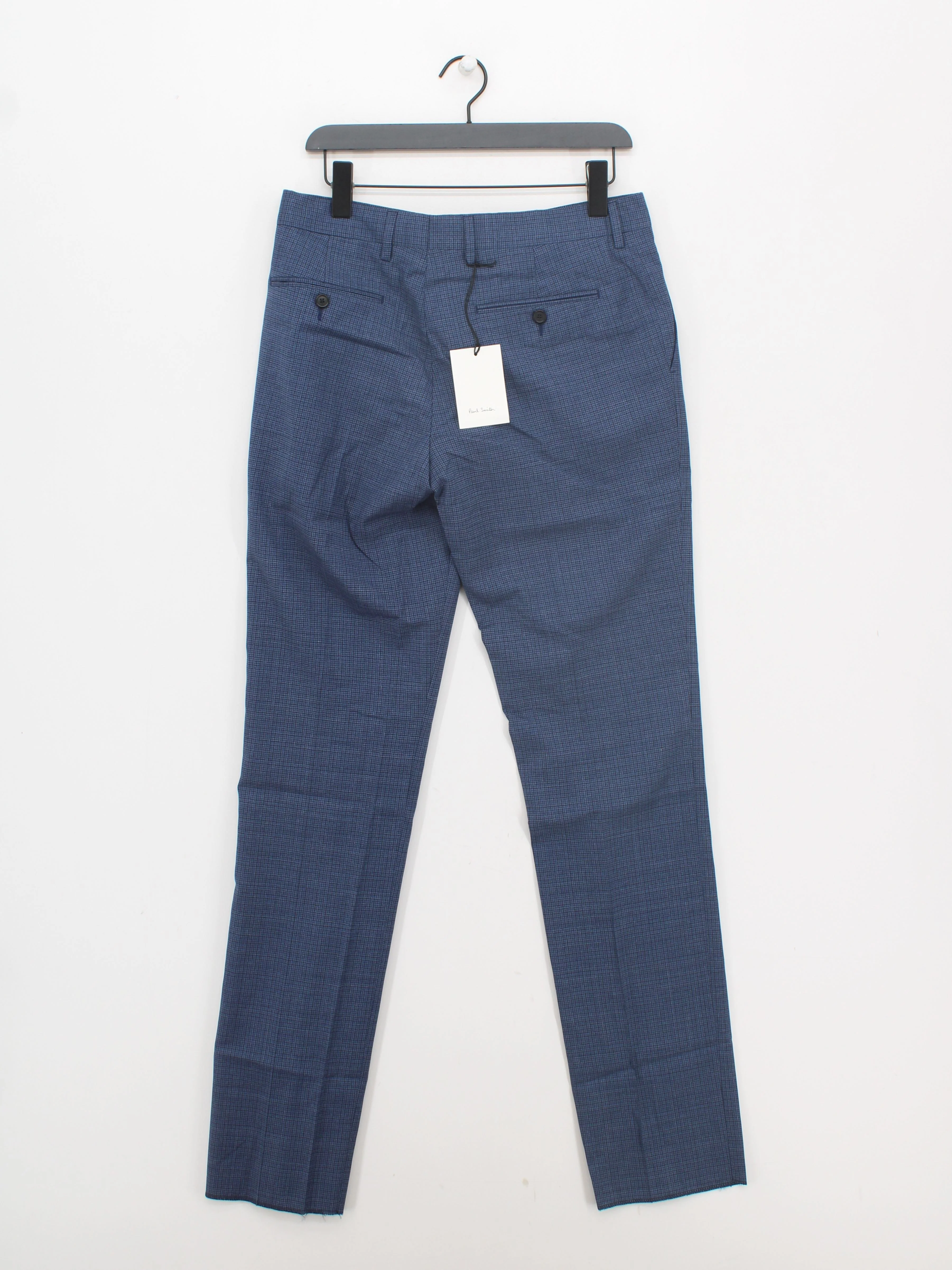 Paul Smith Men's Trousers W 32 in Blue Wool with Cotton Chino New with tags - Image 2