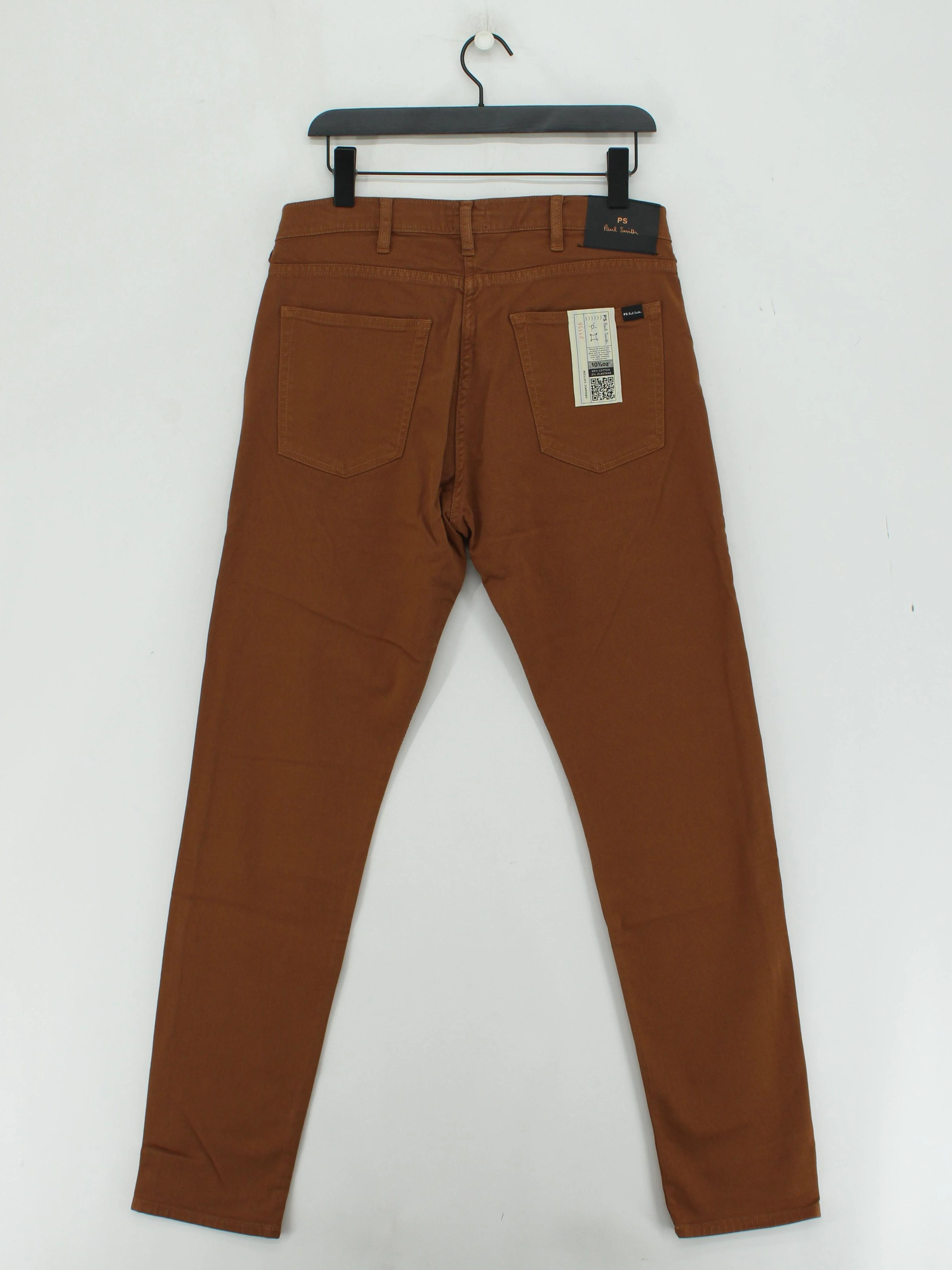 Paul Smith Men's Trousers W 32 in Brown 100% Cotton Straight Chino New with tags - Image 2