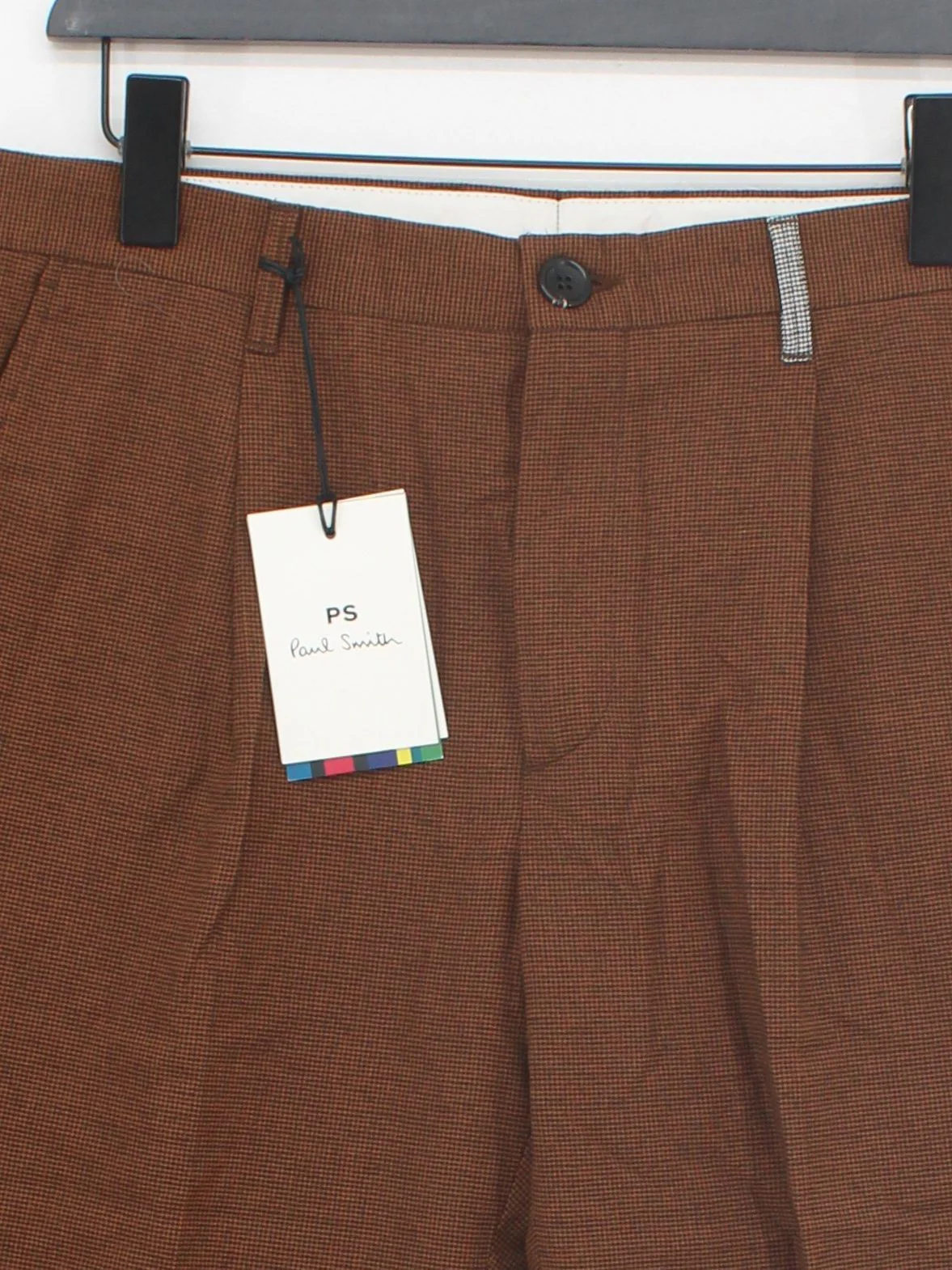 Paul Smith Men's Trousers W 32 in Brown Cotton New with tags - Image 3