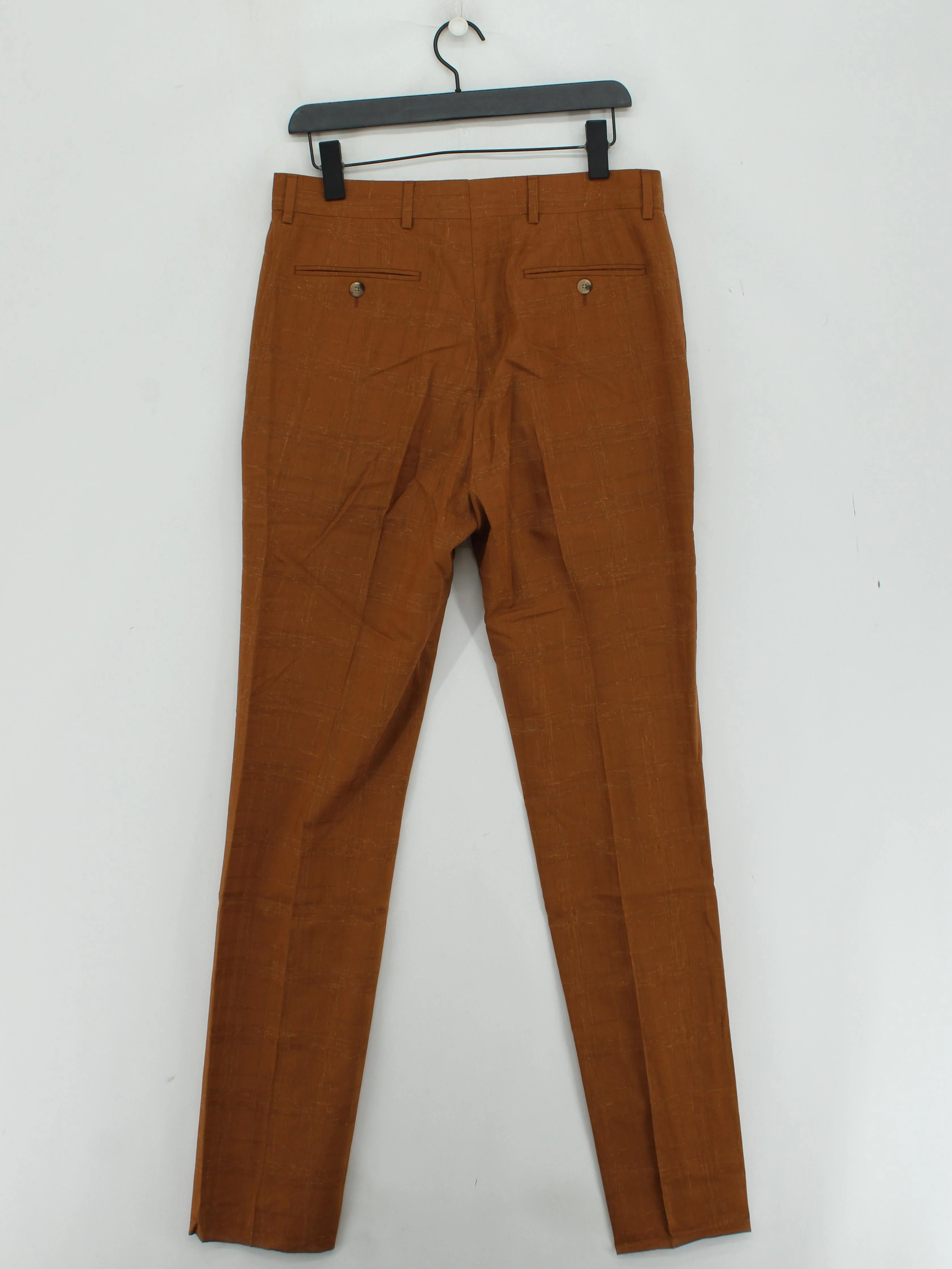 Paul Smith Men's Trousers W 32 in Brown Wool with Silk Chino New with tags - Image 2