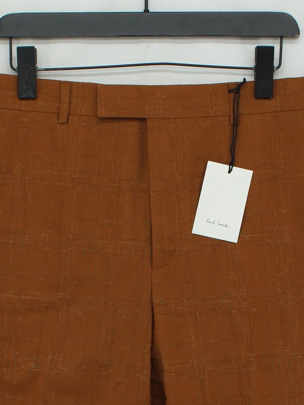 Paul Smith Men's Trousers W 32 in Brown Wool with Silk Chino New with tags - Image 3