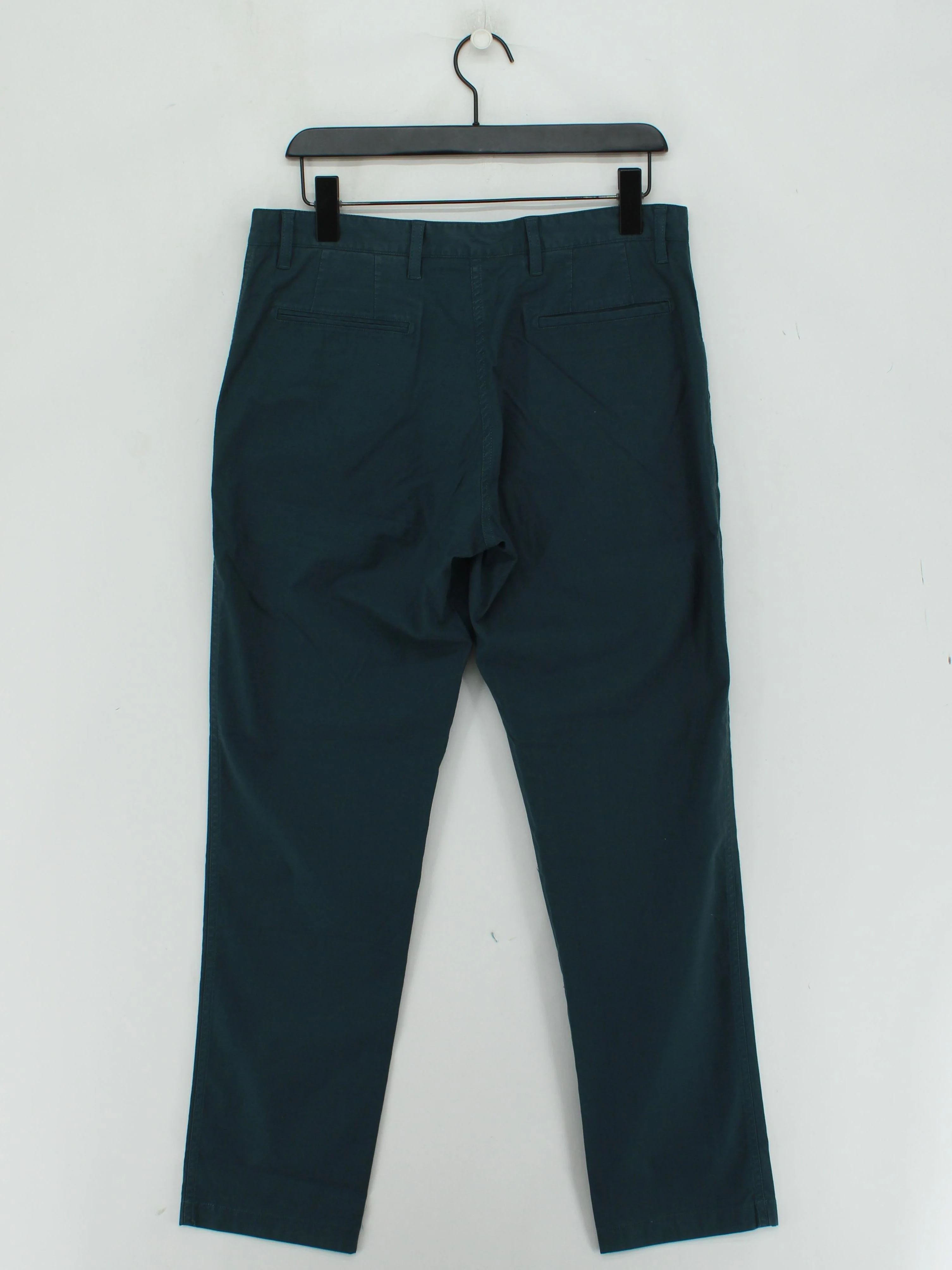 Paul Smith Men's Trousers W 32 in Green 100% Cotton Straight Chino New with tags - Image 2