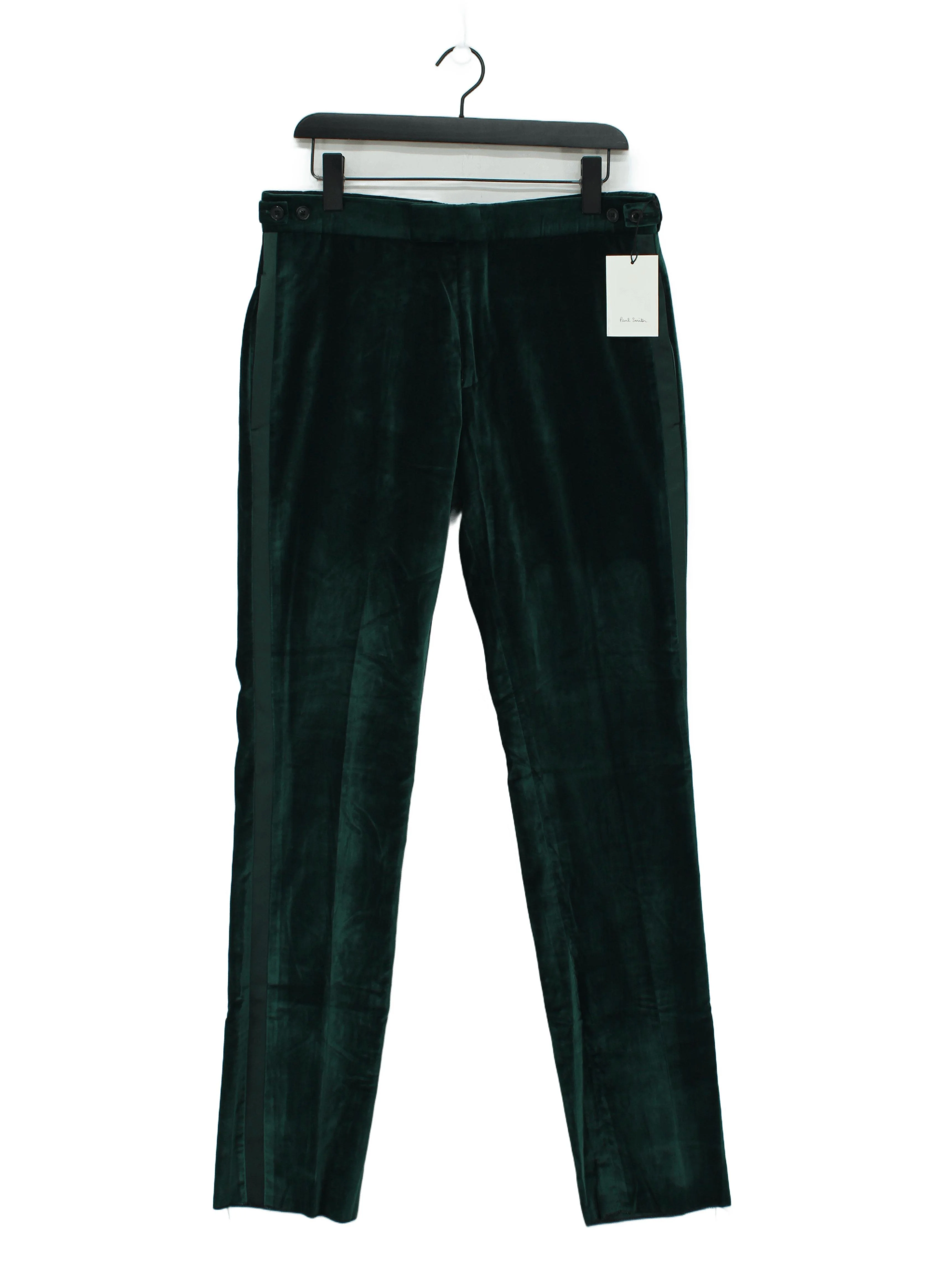 Paul Smith Men's Trousers W 32 in Green 100% Polyester Chino New with tags