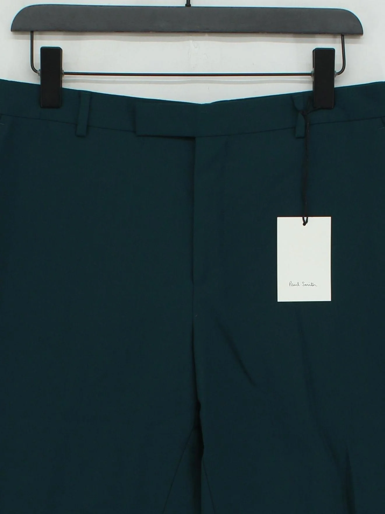 Paul Smith Men's Trousers W 32 in Green 100% Wool Straight Chino New with tags - Image 3