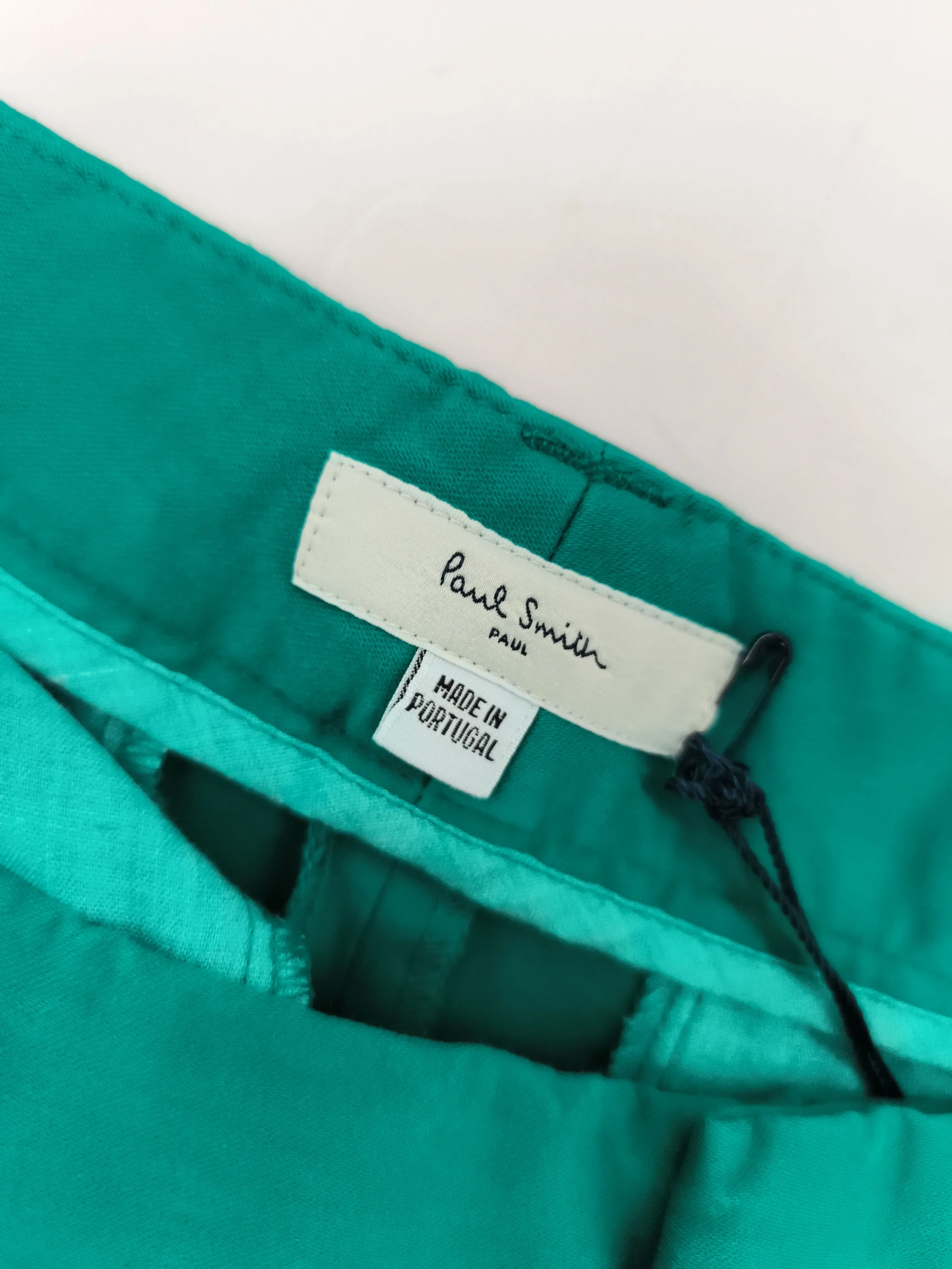 Paul Smith Men's Trousers W 32 in Green Cotton with Elastane Chino New with tags - Image 5