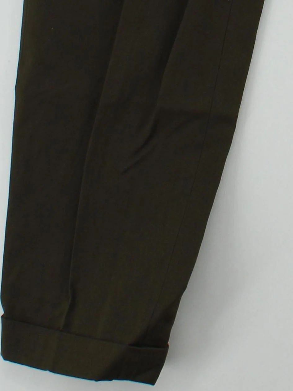 Paul Smith Men's Trousers W 32 in Green Cotton with Linen Chino New with tags - Image 4
