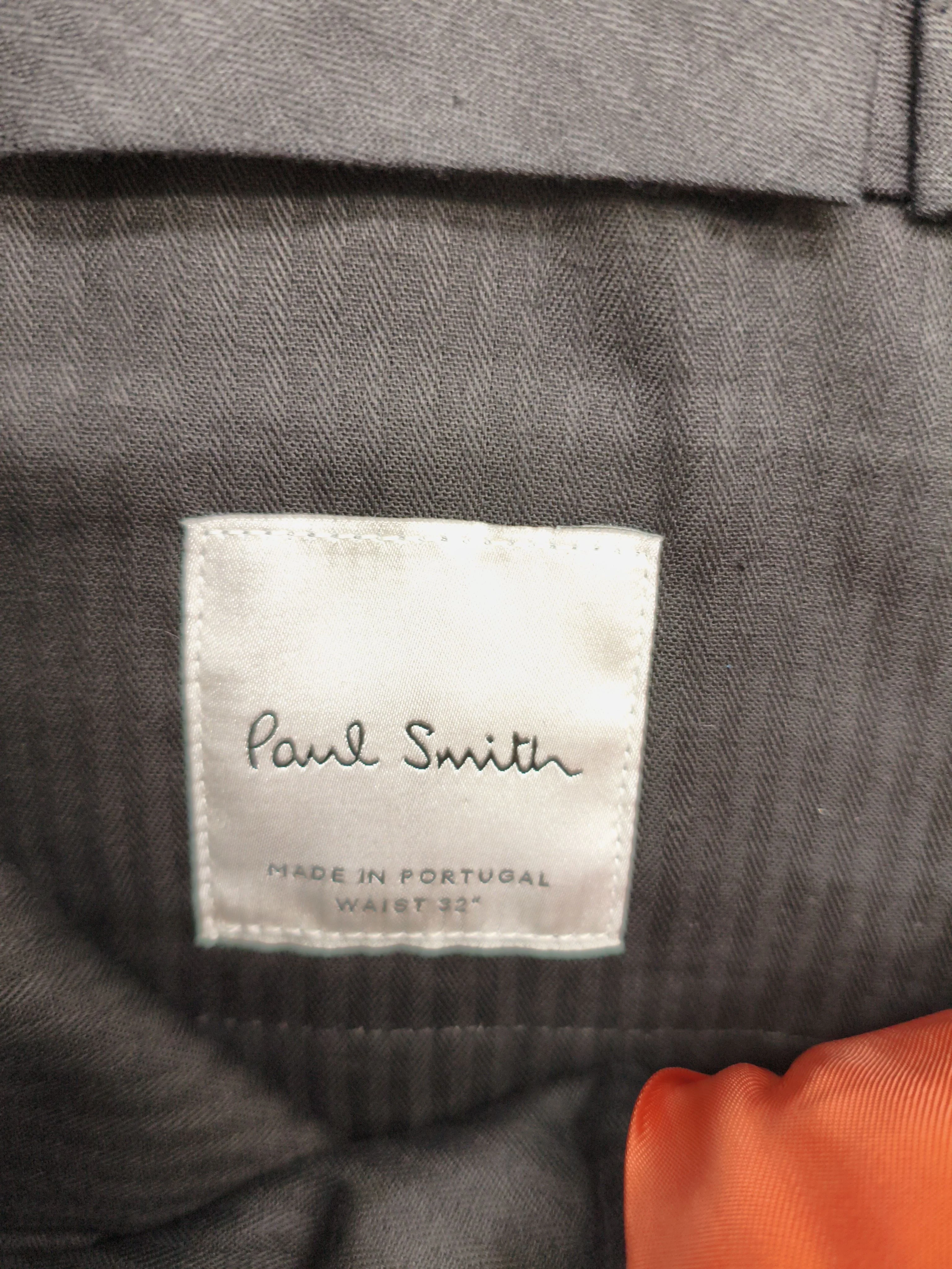 Paul Smith Men's Trousers W 32 in Green Cotton with Linen Chino New with tags - Image 5