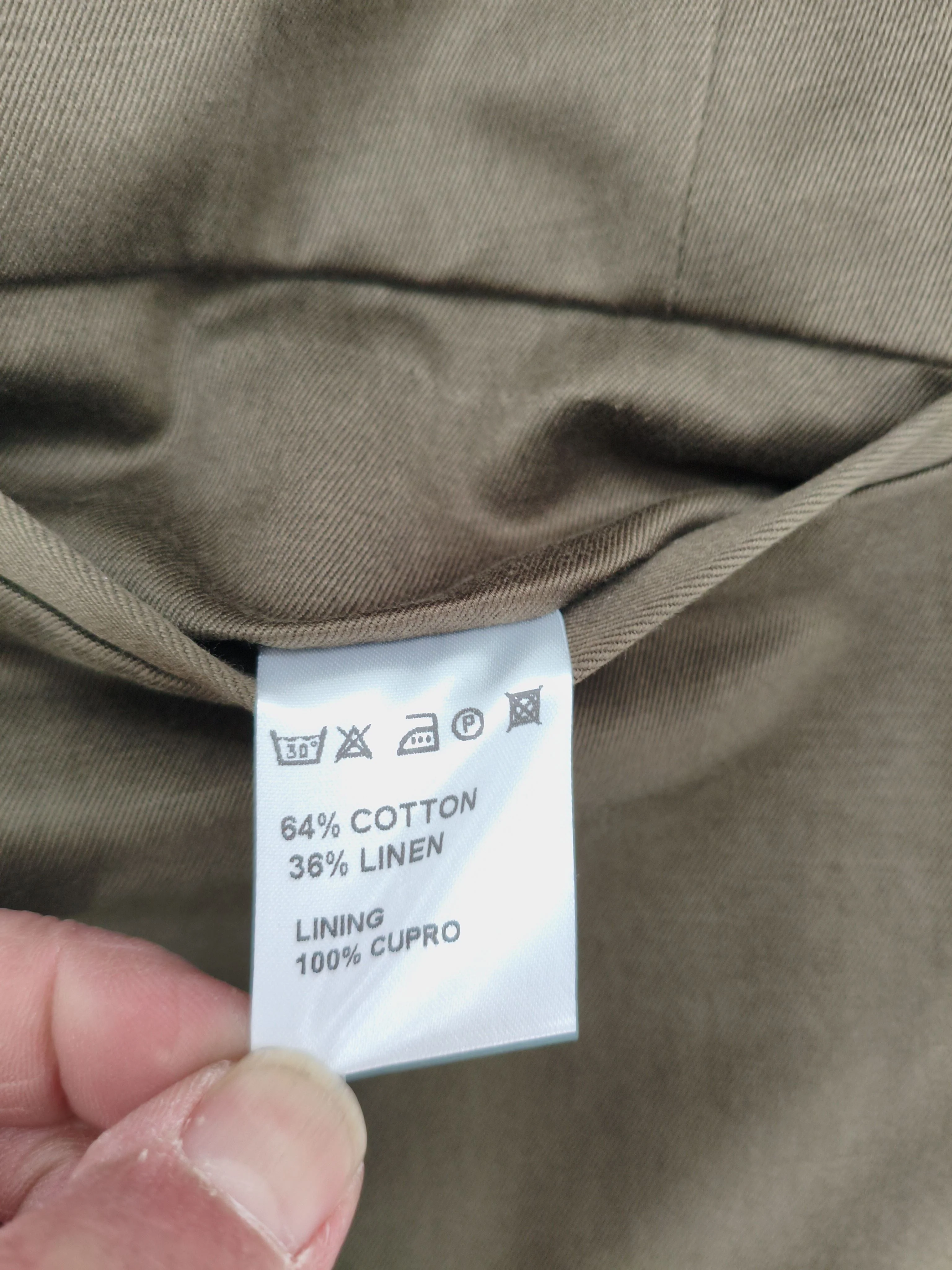 Paul Smith Men's Trousers W 32 in Green Cotton with Linen Chino New with tags - Image 6