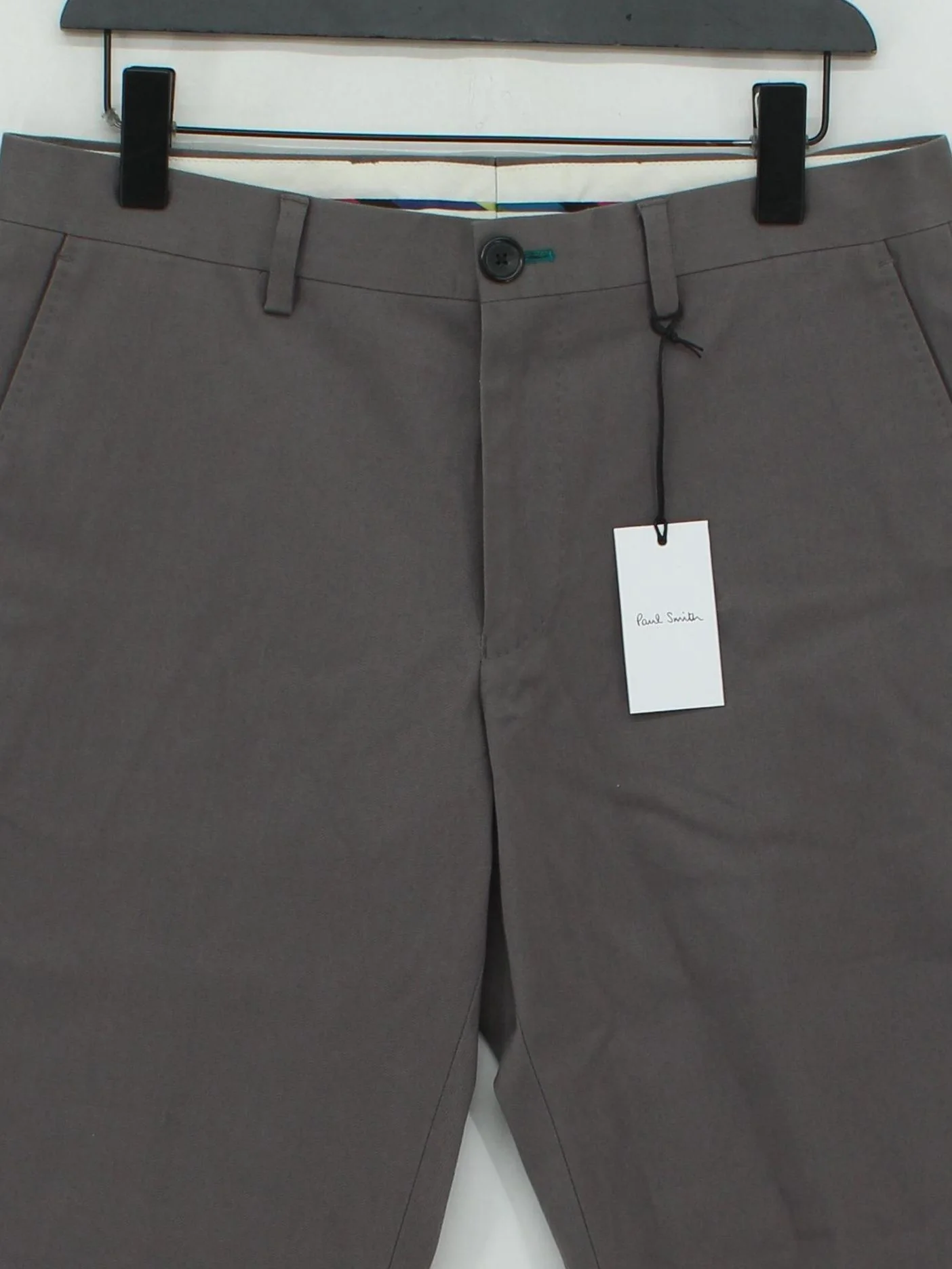Paul Smith Men's Trousers W 32 in Grey 100% Other Straight Chino New with tags - Image 3