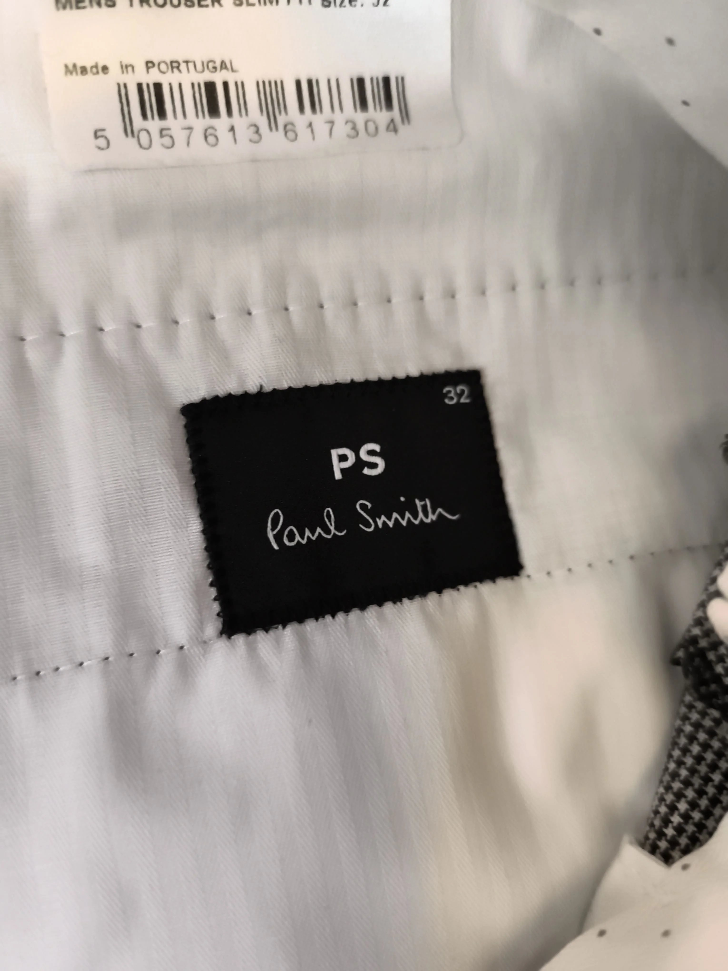 Paul Smith Men's Trousers W 32 in Grey Cotton New with tags - Image 5