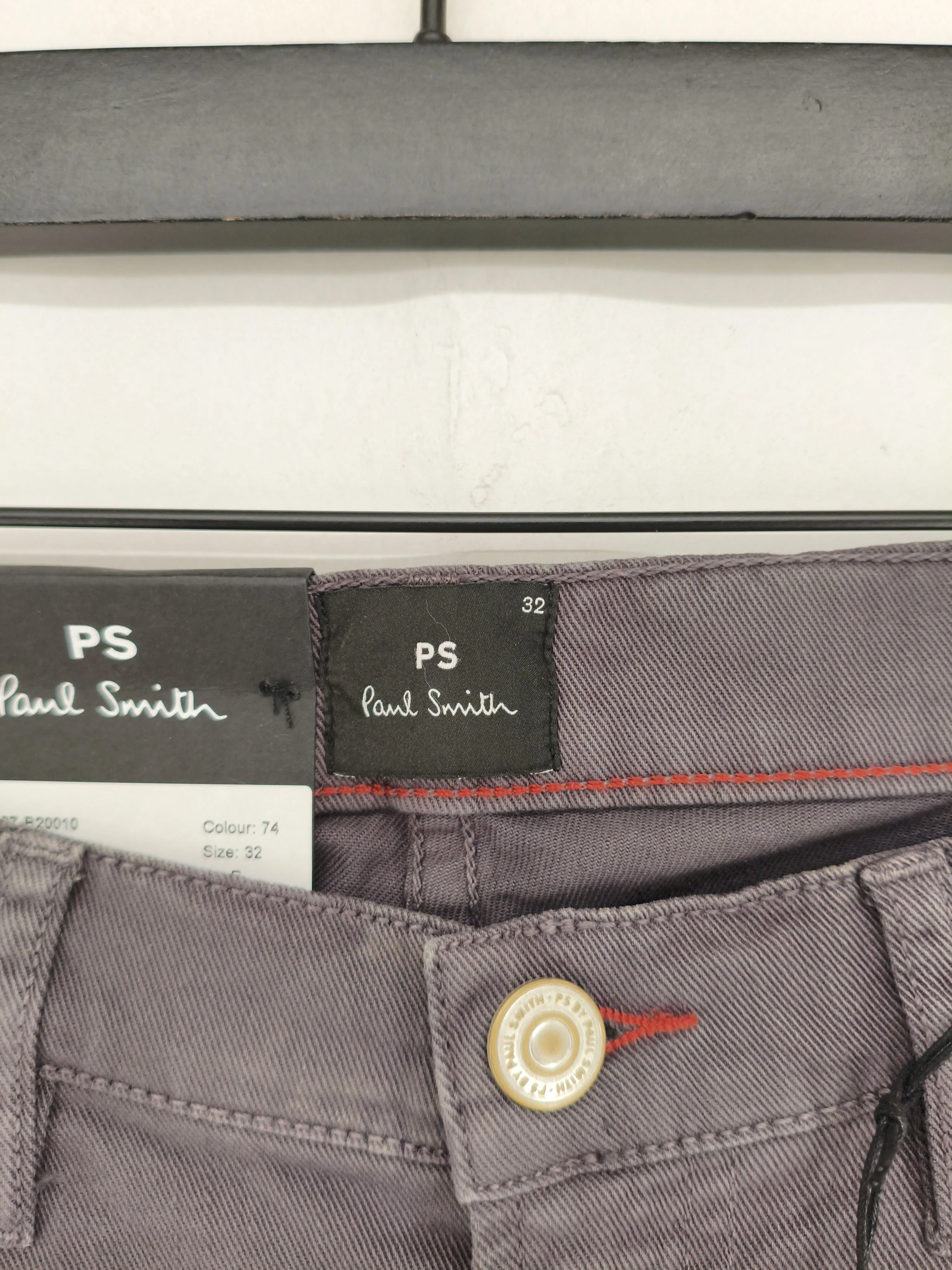 Paul Smith Men's Trousers W 32 in Grey Cotton with Elastane Chino New with tags - Image 5