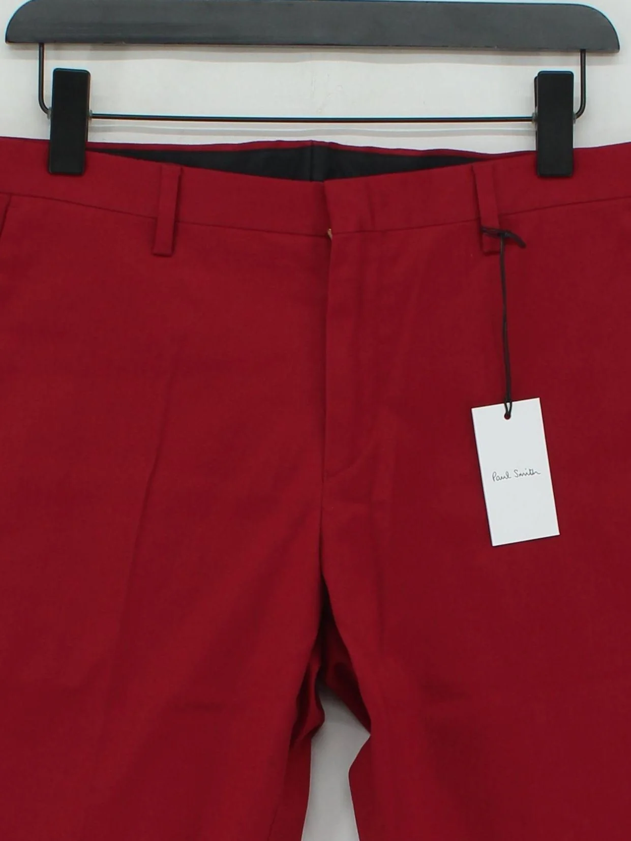 Paul Smith Men's Trousers W 32 in Pink Cotton with Elastane Tapered Chino - Image 3