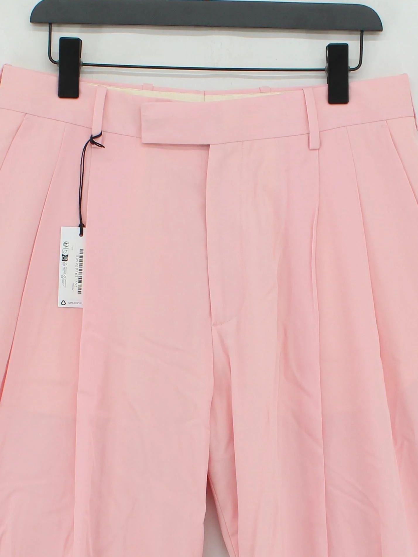 Paul Smith Men's Trousers W 32 in Pink Polyester with Cotton Tapered Chino - Image 3