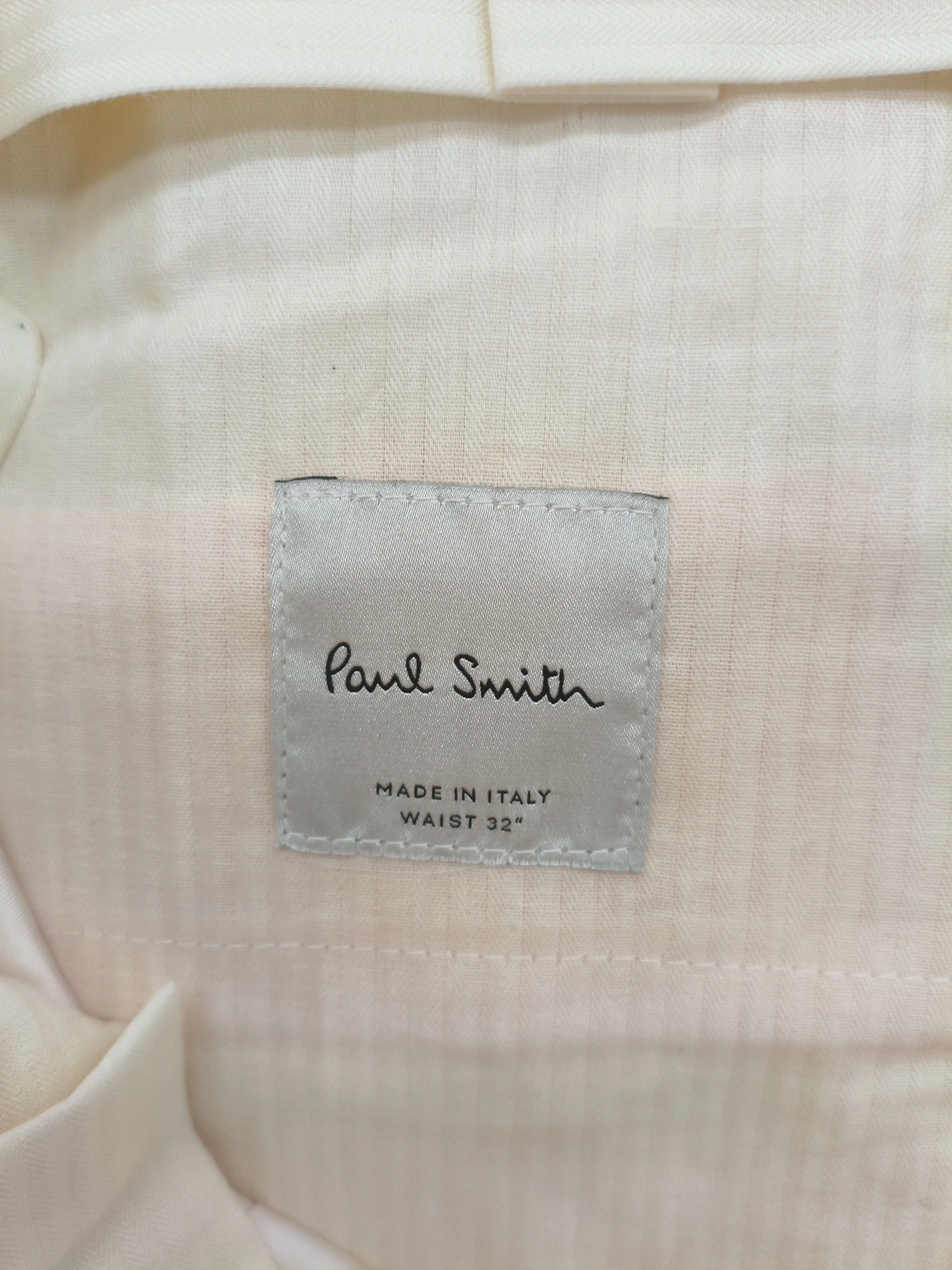 Paul Smith Men's Trousers W 32 in Pink Polyester with Cotton Tapered Chino - Image 8