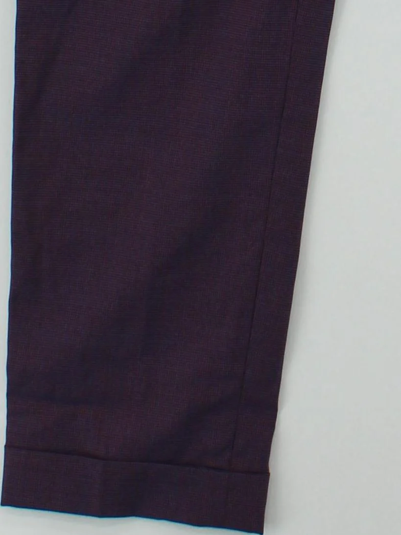 Paul Smith Men's Trousers W 32 in Purple 100% Wool Tapered Chino - Image 4