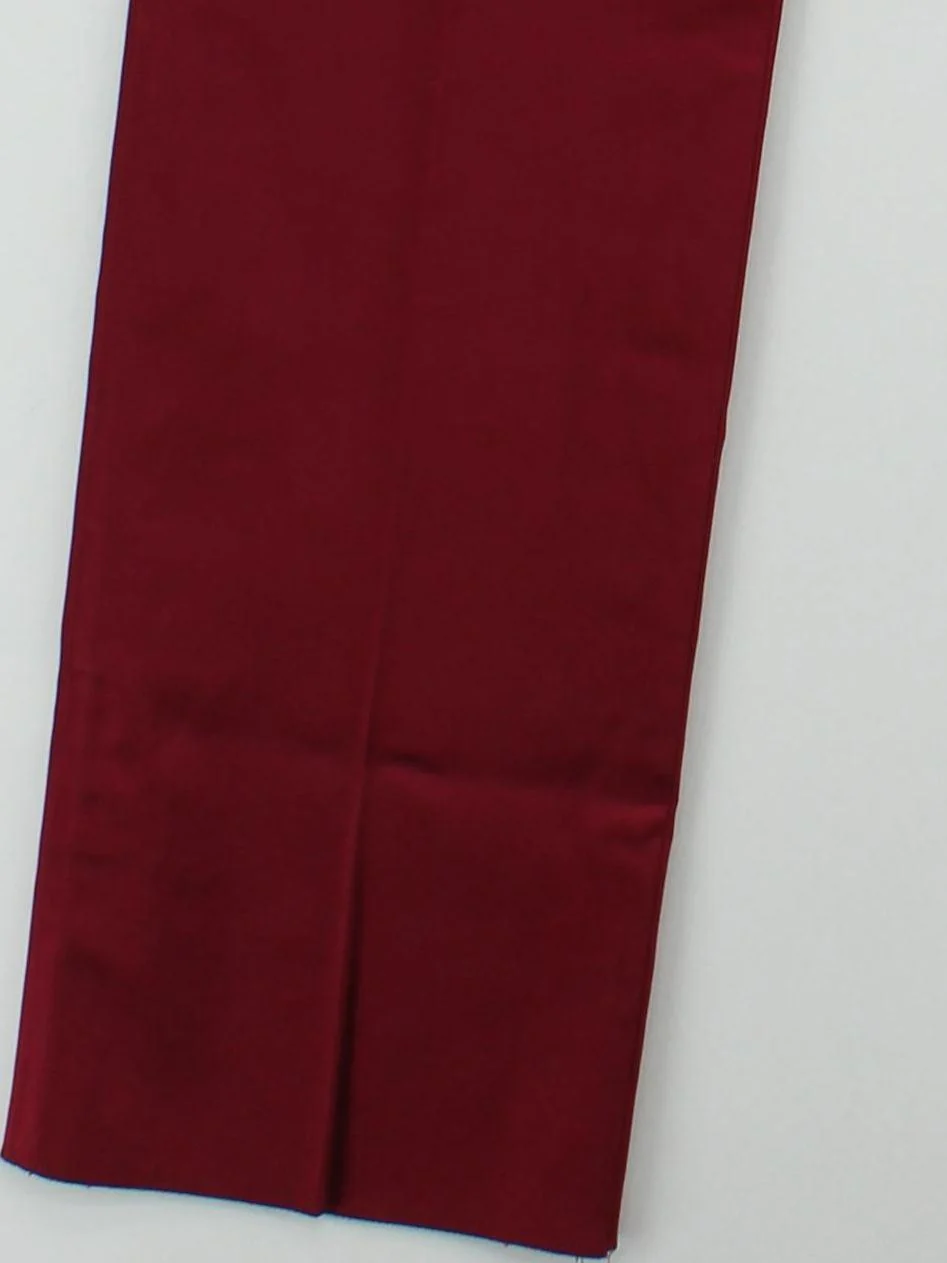 Paul Smith Men's Trousers W 32 in Red Cotton with Acrylic Straight Chino - Image 4