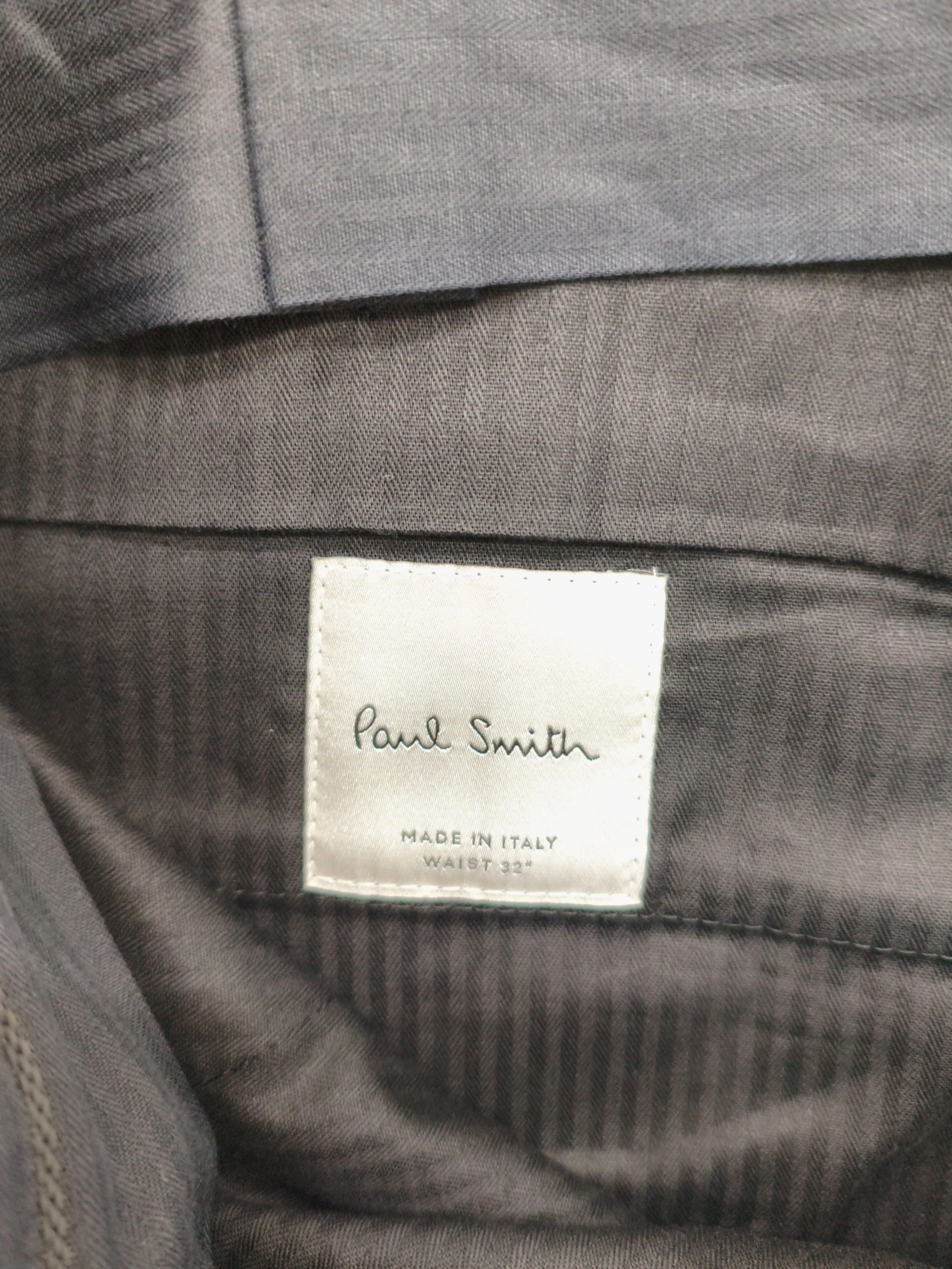 Paul Smith Men's Trousers W 32 in Red Cotton with Acrylic Straight Chino - Image 6