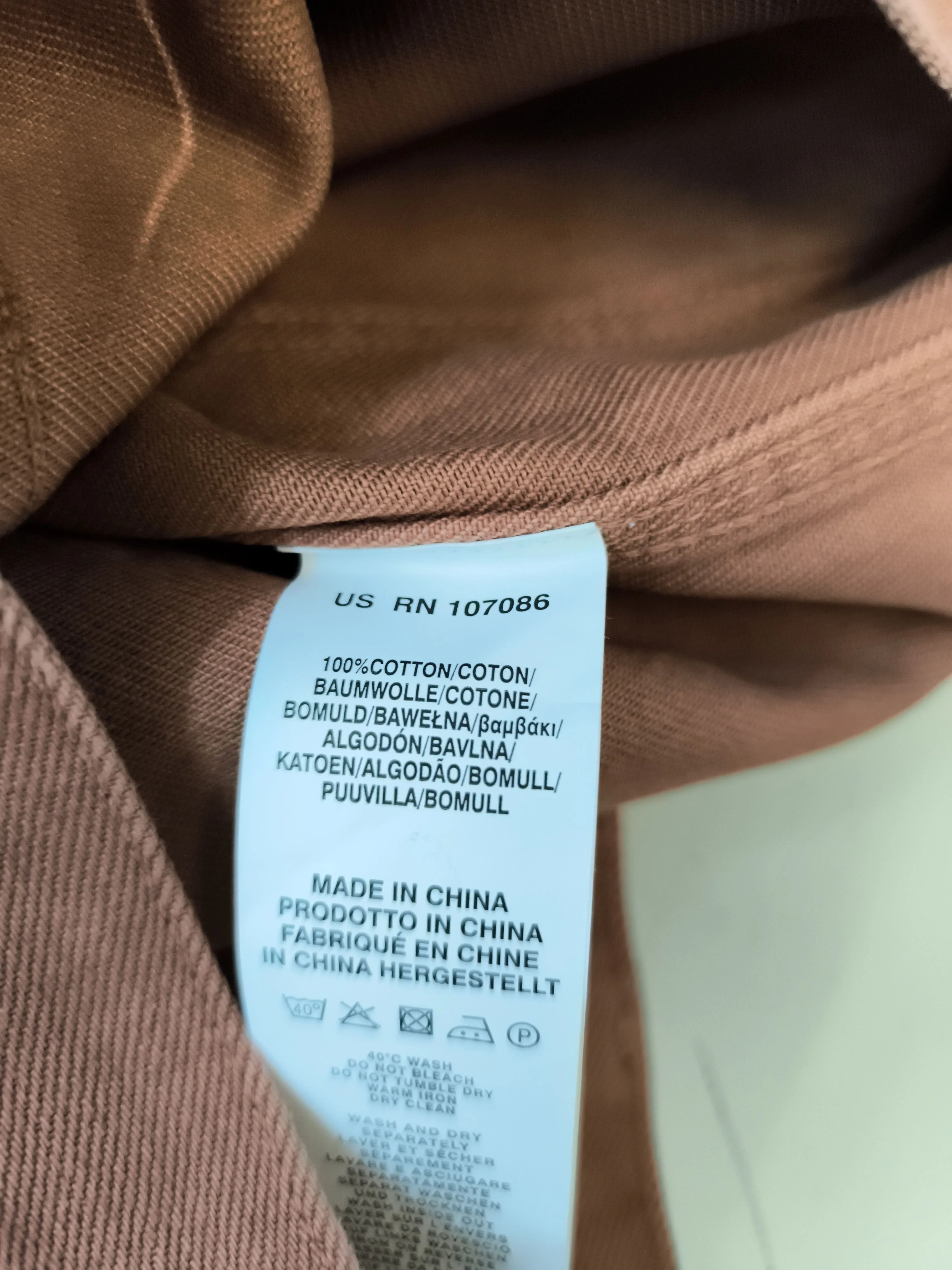 Paul Smith Men's Trousers W 32 in Tan 100% Cotton Tapered Chino New with tags - Image 6