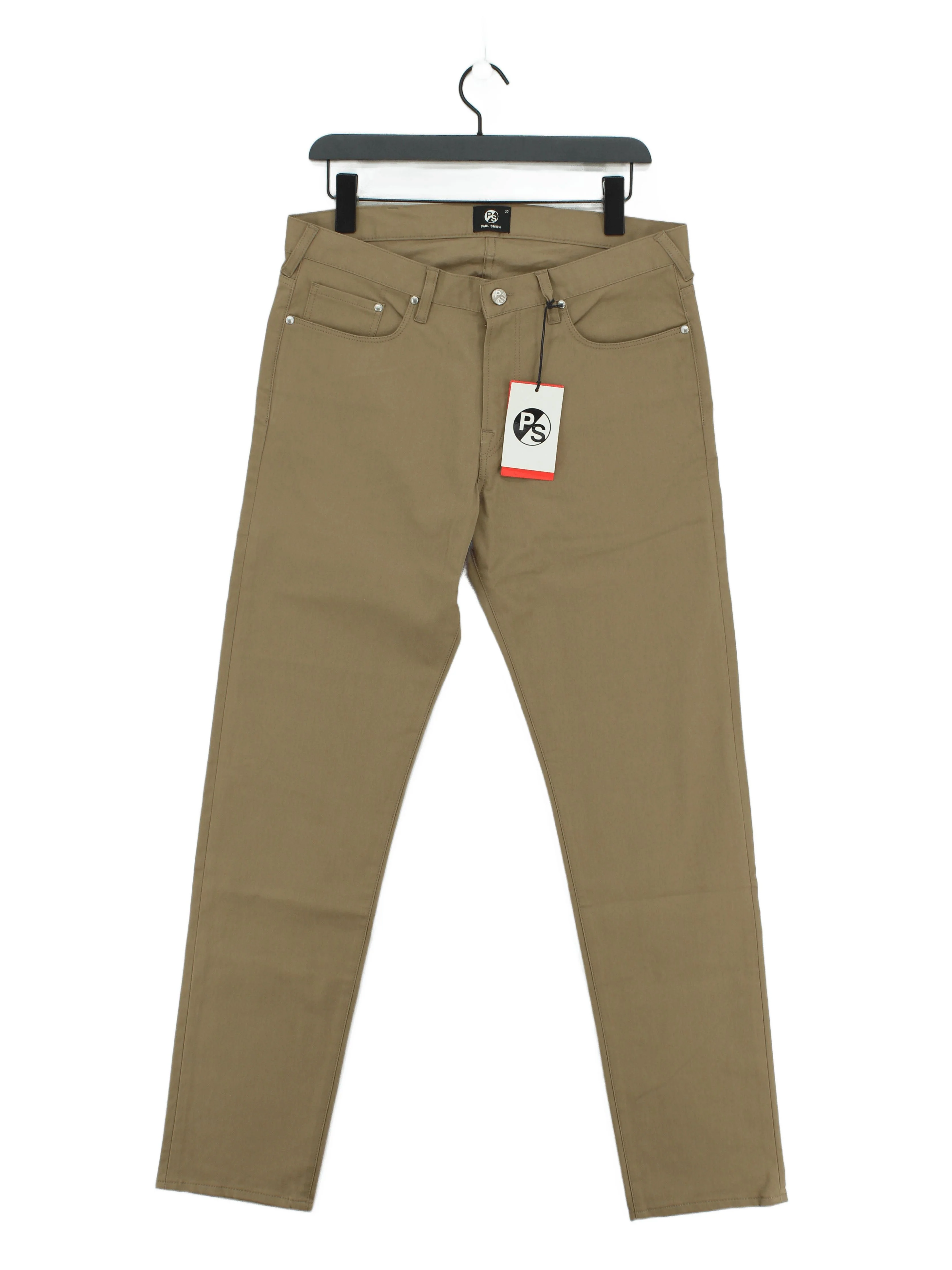 Paul Smith Men's Trousers W 32 in Tan Cotton with Elastane Chino New with tags
