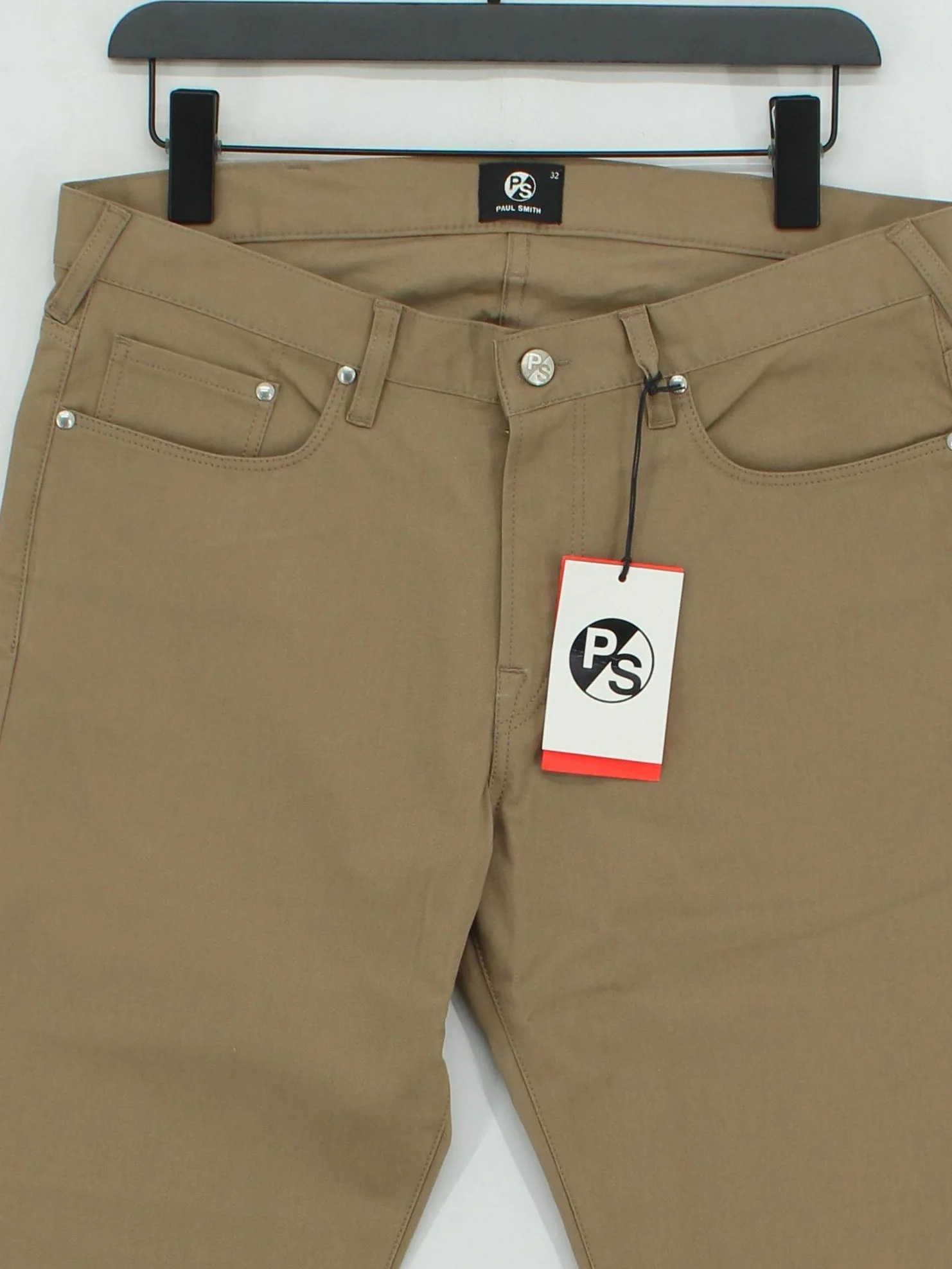 Paul Smith Men's Trousers W 32 in Tan Cotton with Elastane Chino New with tags - Image 3