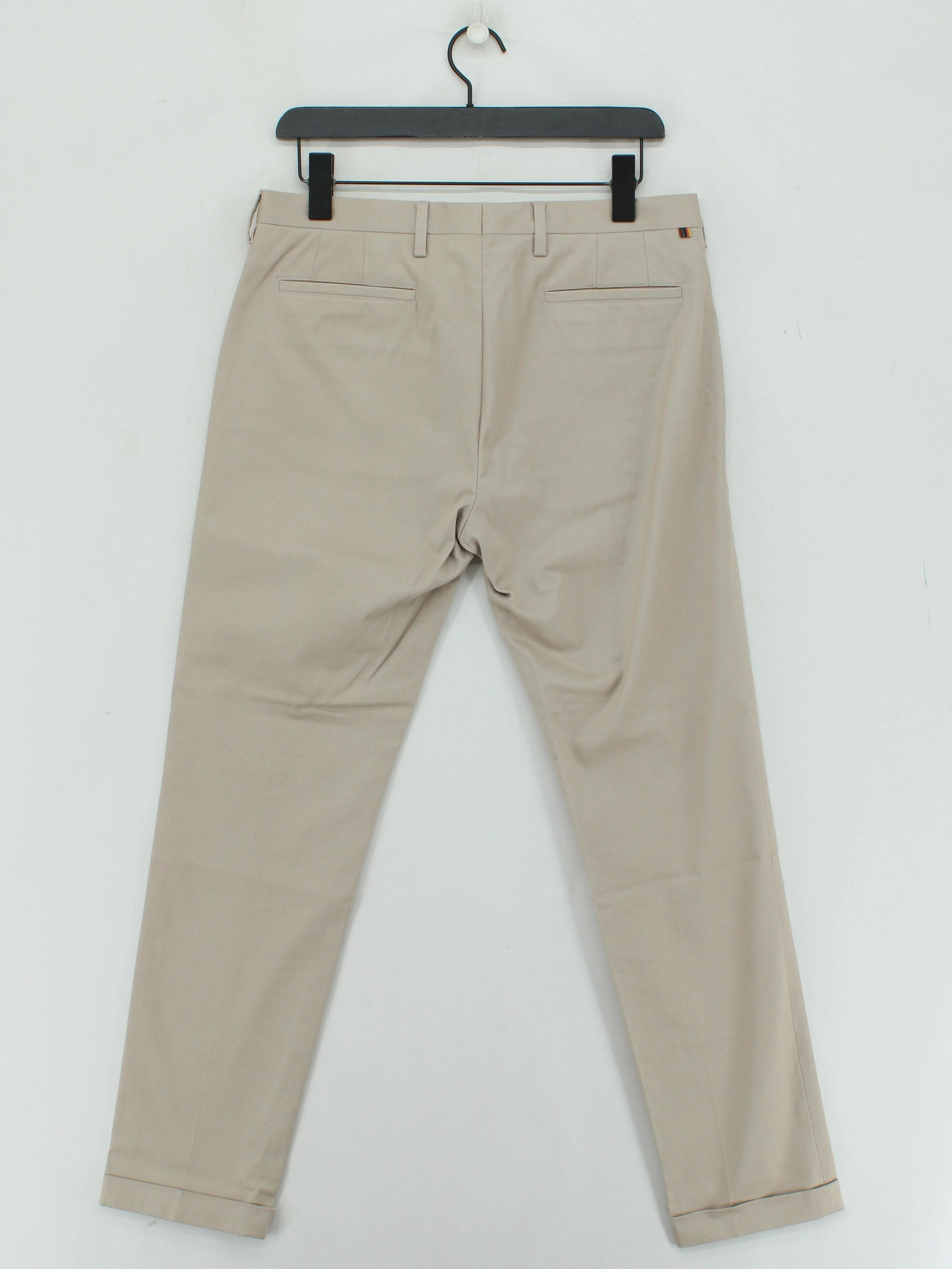 Paul Smith Men's Trousers W 32 in Tan Cotton with Elastane Tapered Chino - Image 2