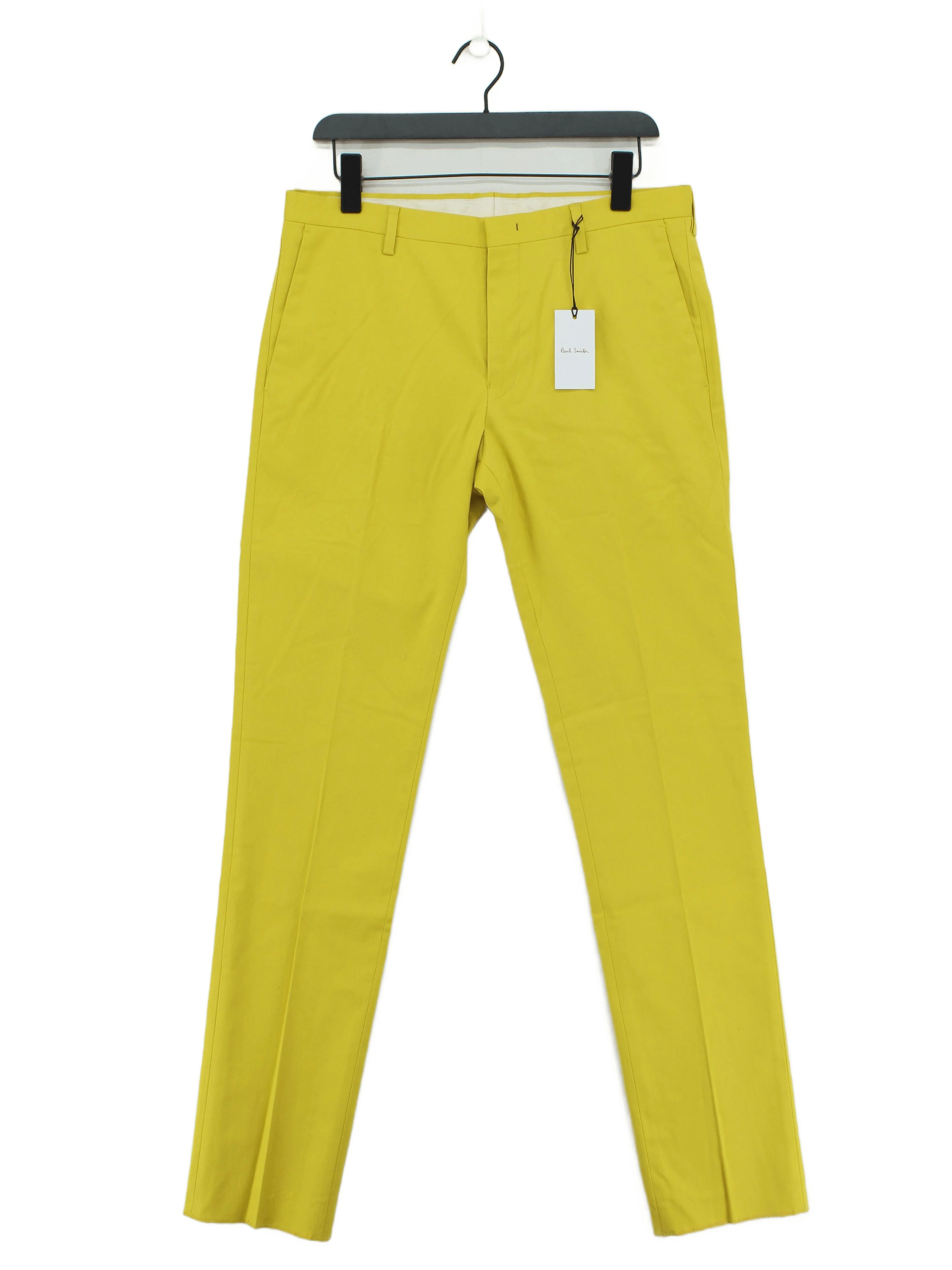 Paul Smith Men's Trousers W 32 in Yellow Cotton New with tags