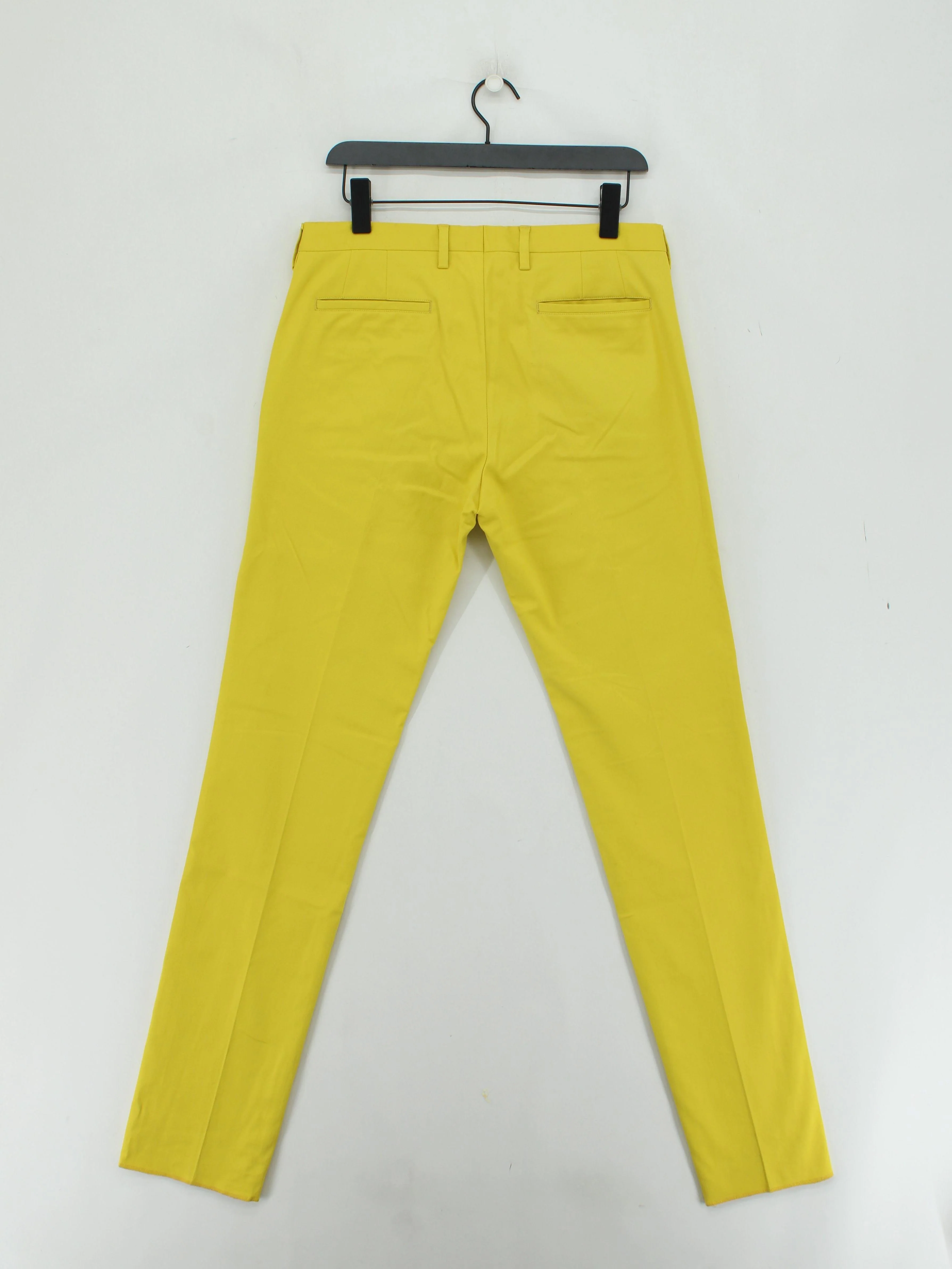 Paul Smith Men's Trousers W 32 in Yellow Cotton New with tags - Image 2
