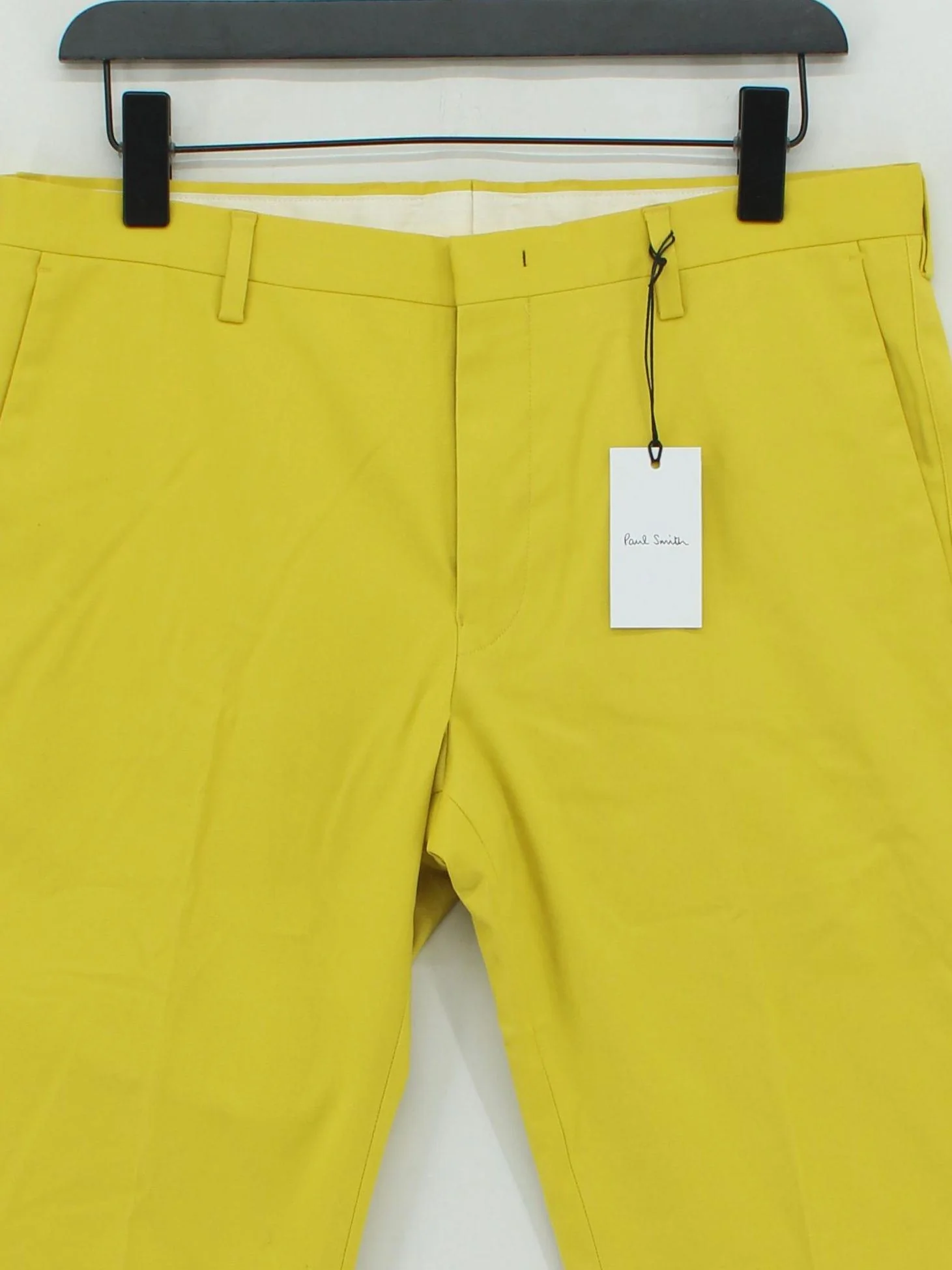 Paul Smith Men's Trousers W 32 in Yellow Cotton New with tags - Image 3