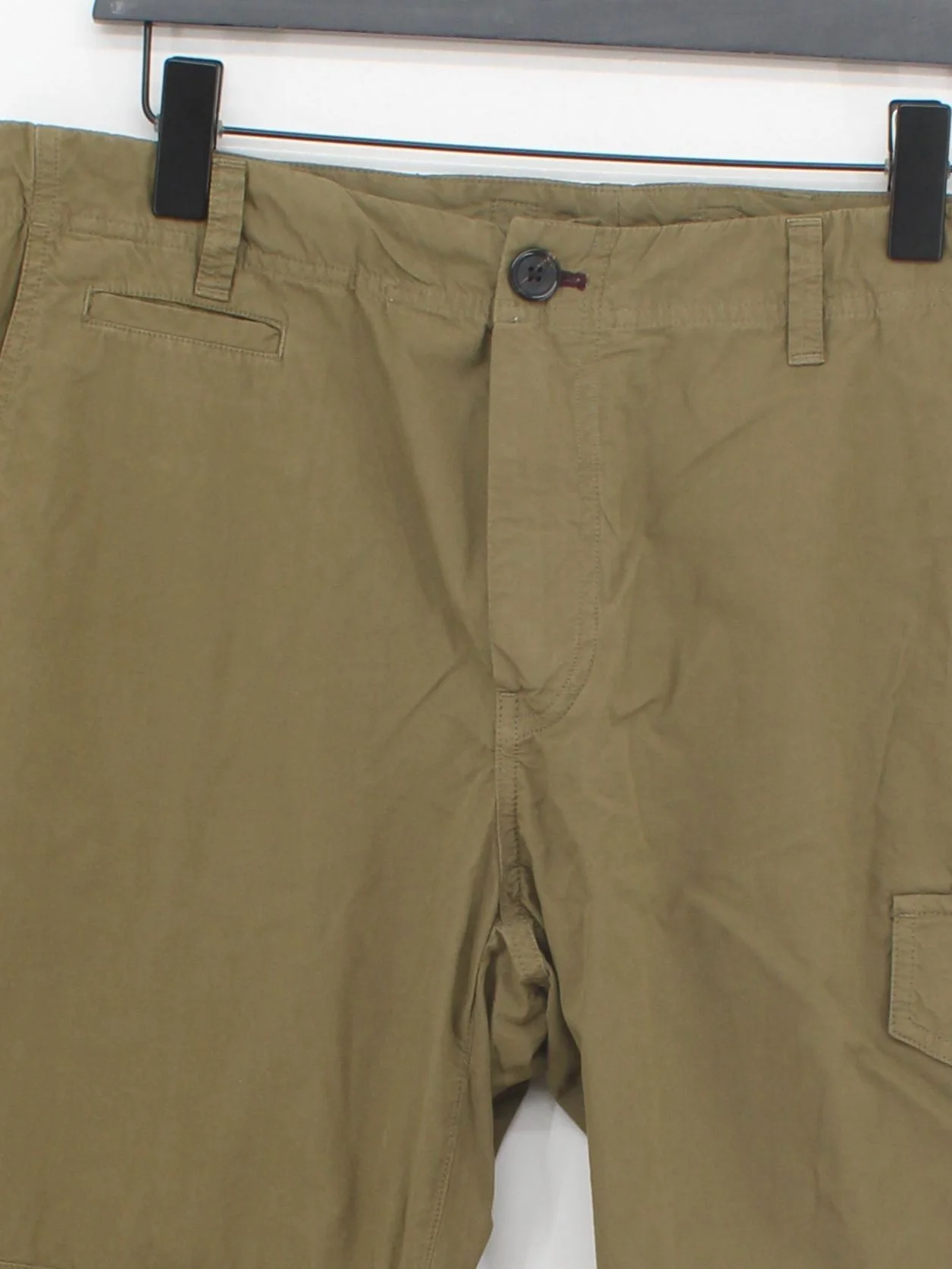 Paul Smith Men's Trousers W 33 in Green 100% Cotton Straight Cargo New with tags - Image 3