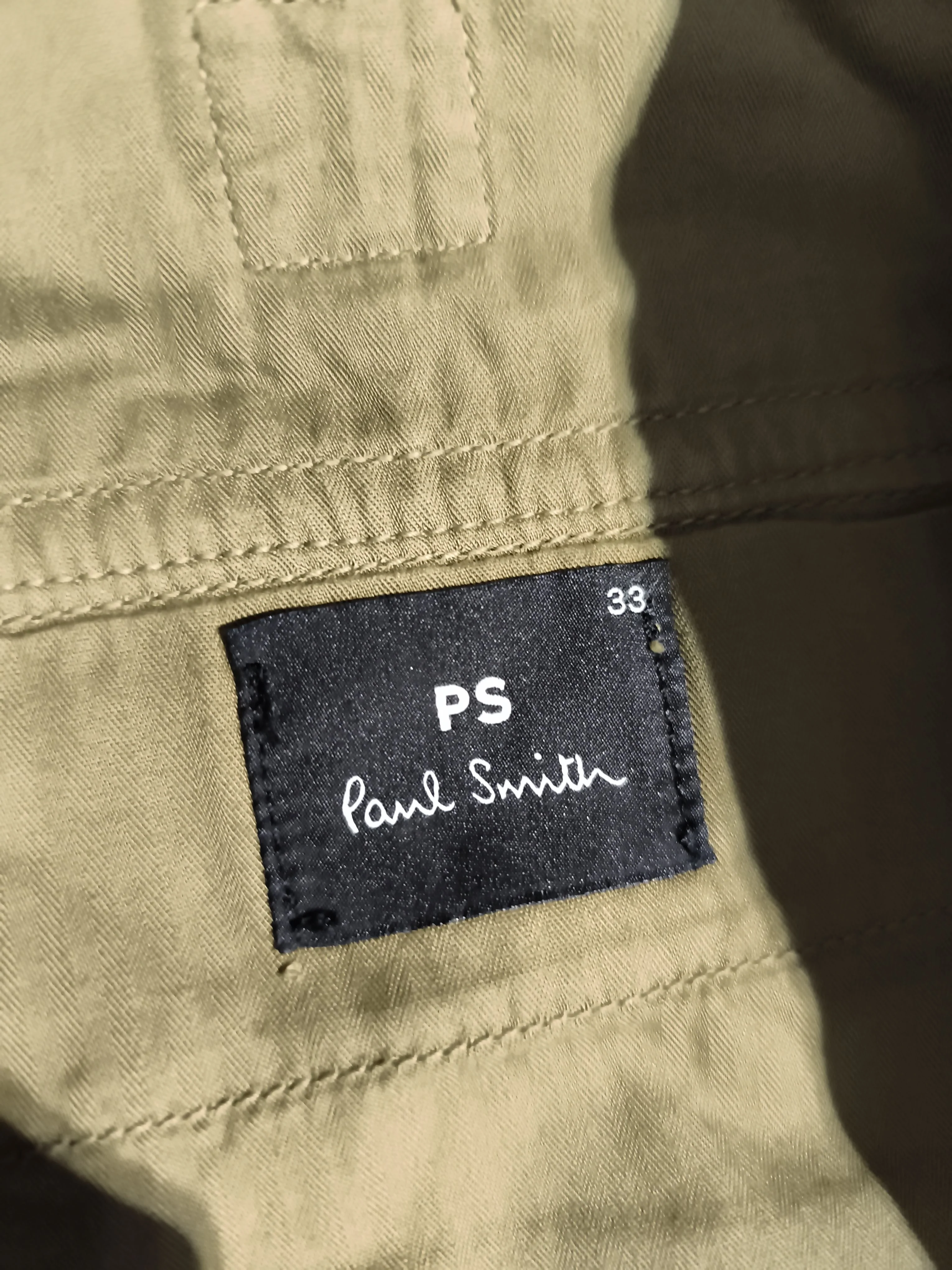 Paul Smith Men's Trousers W 33 in Green 100% Cotton Straight Cargo New with tags - Image 5