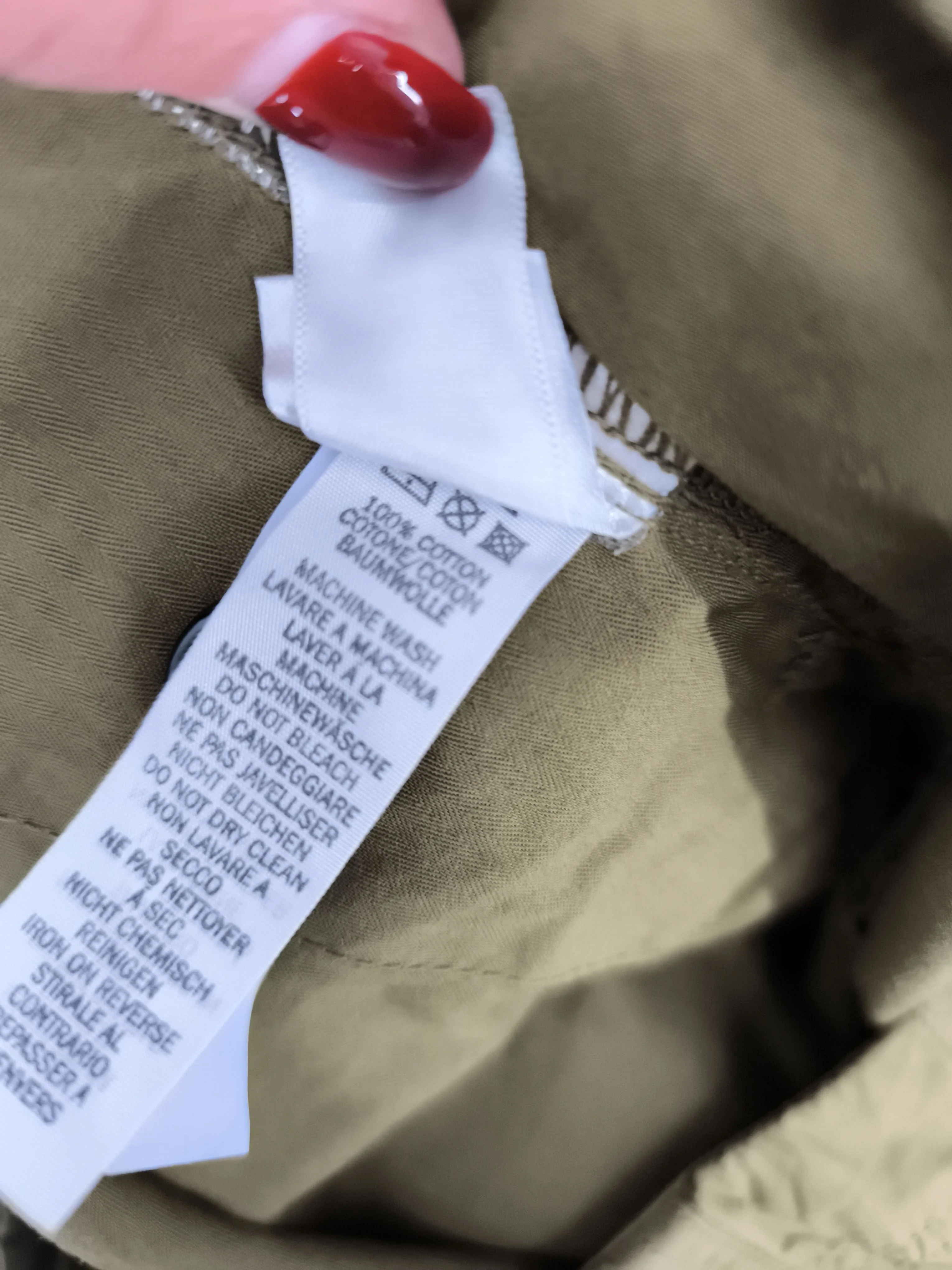 Paul Smith Men's Trousers W 33 in Green 100% Cotton Straight Cargo New with tags - Image 6
