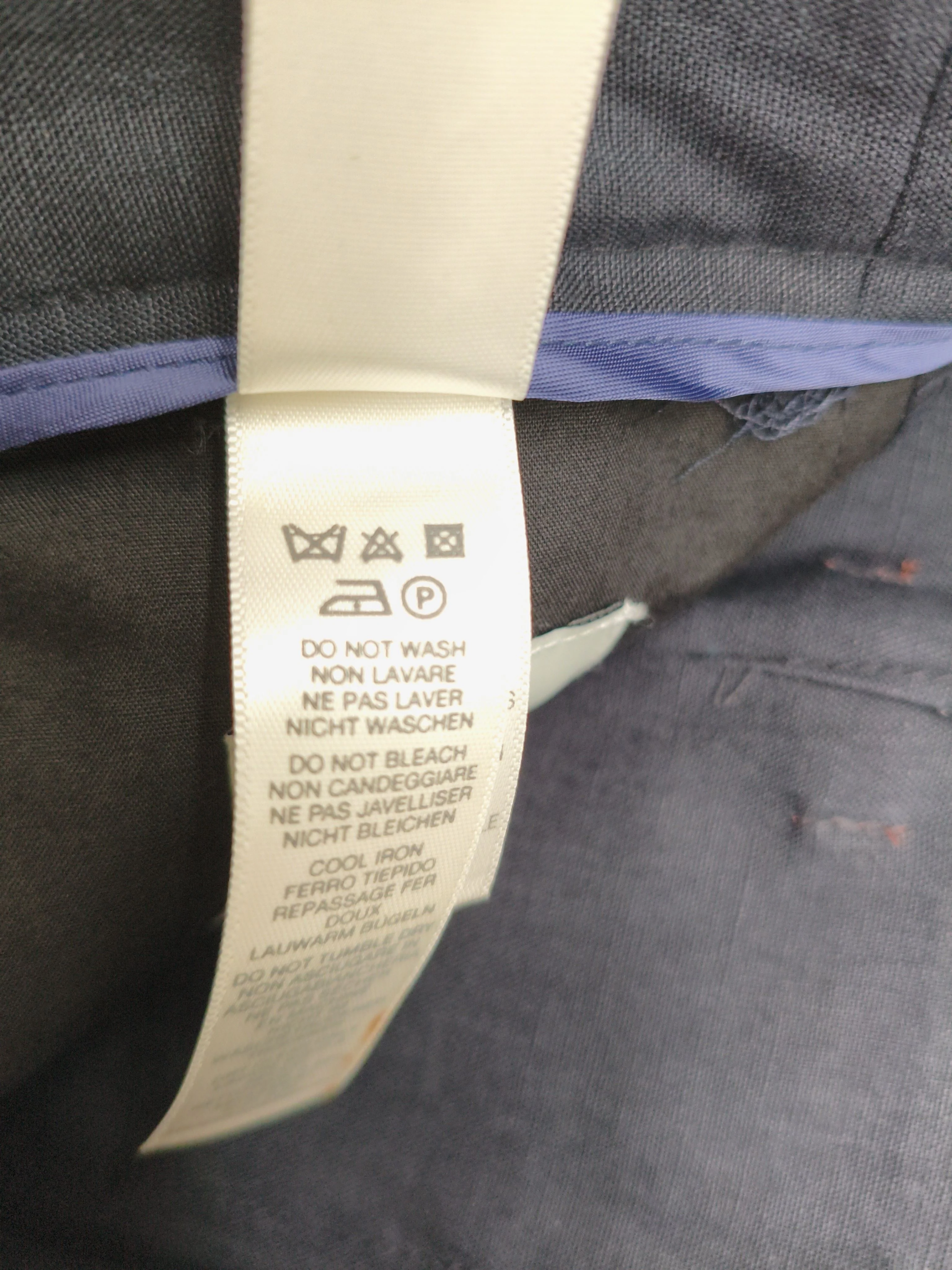 Paul Smith Men's Trousers W 34 in Black 100% Linen Tapered Cargo New with tags - Image 6