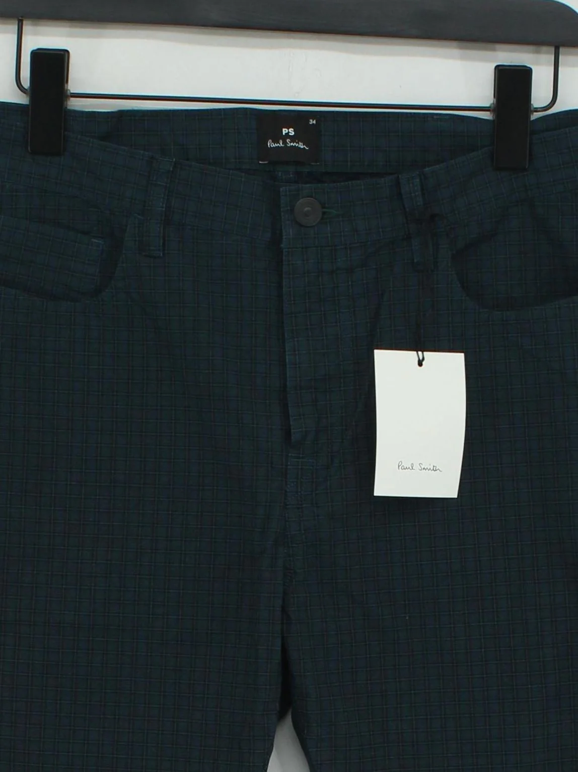 Paul Smith Men's Trousers W 34 in Blue 100% Other Chino New with tags - Image 3