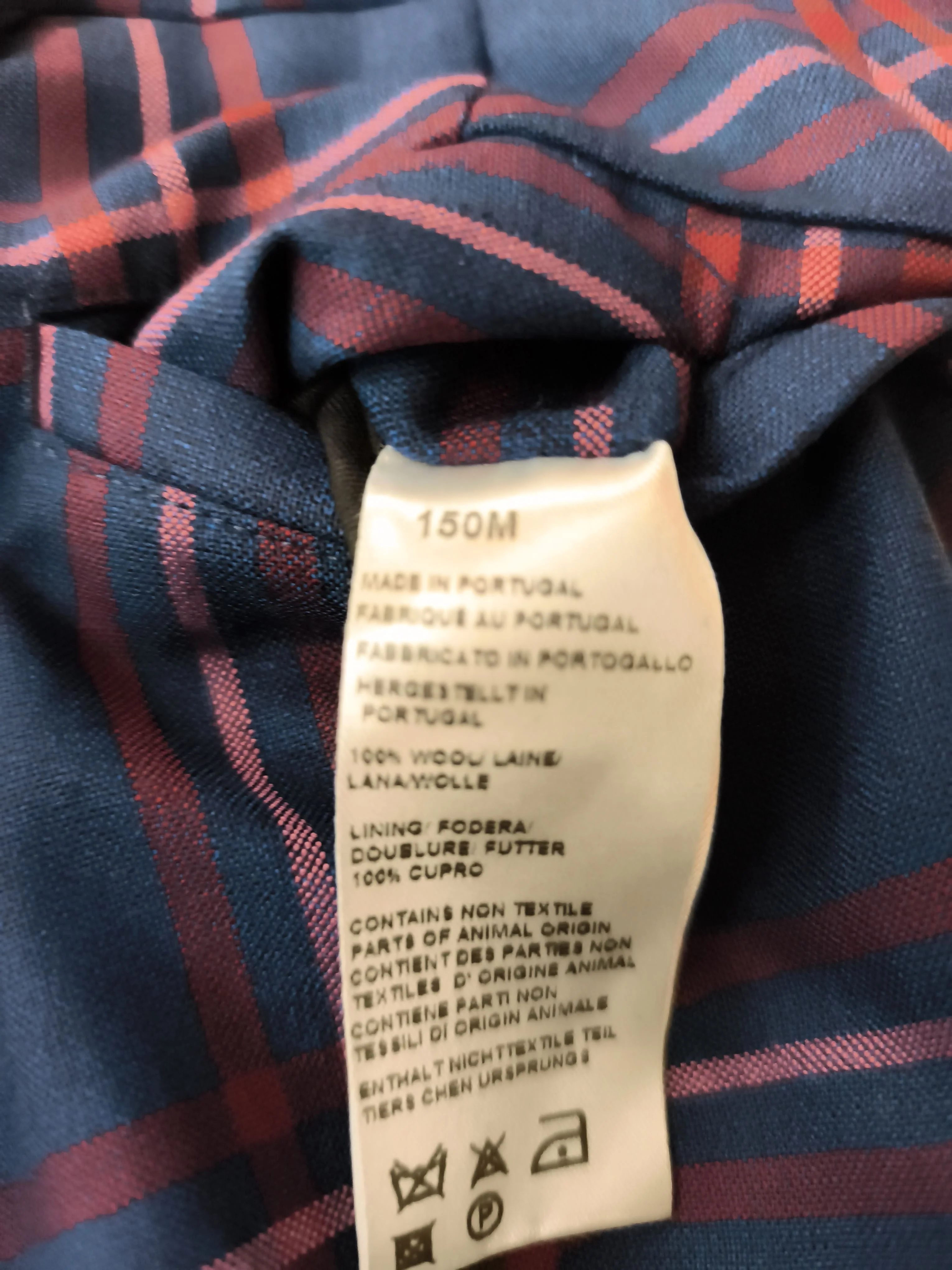 Paul Smith Men's Trousers W 34 in Blue 100% Wool Chino New with tags - Image 6
