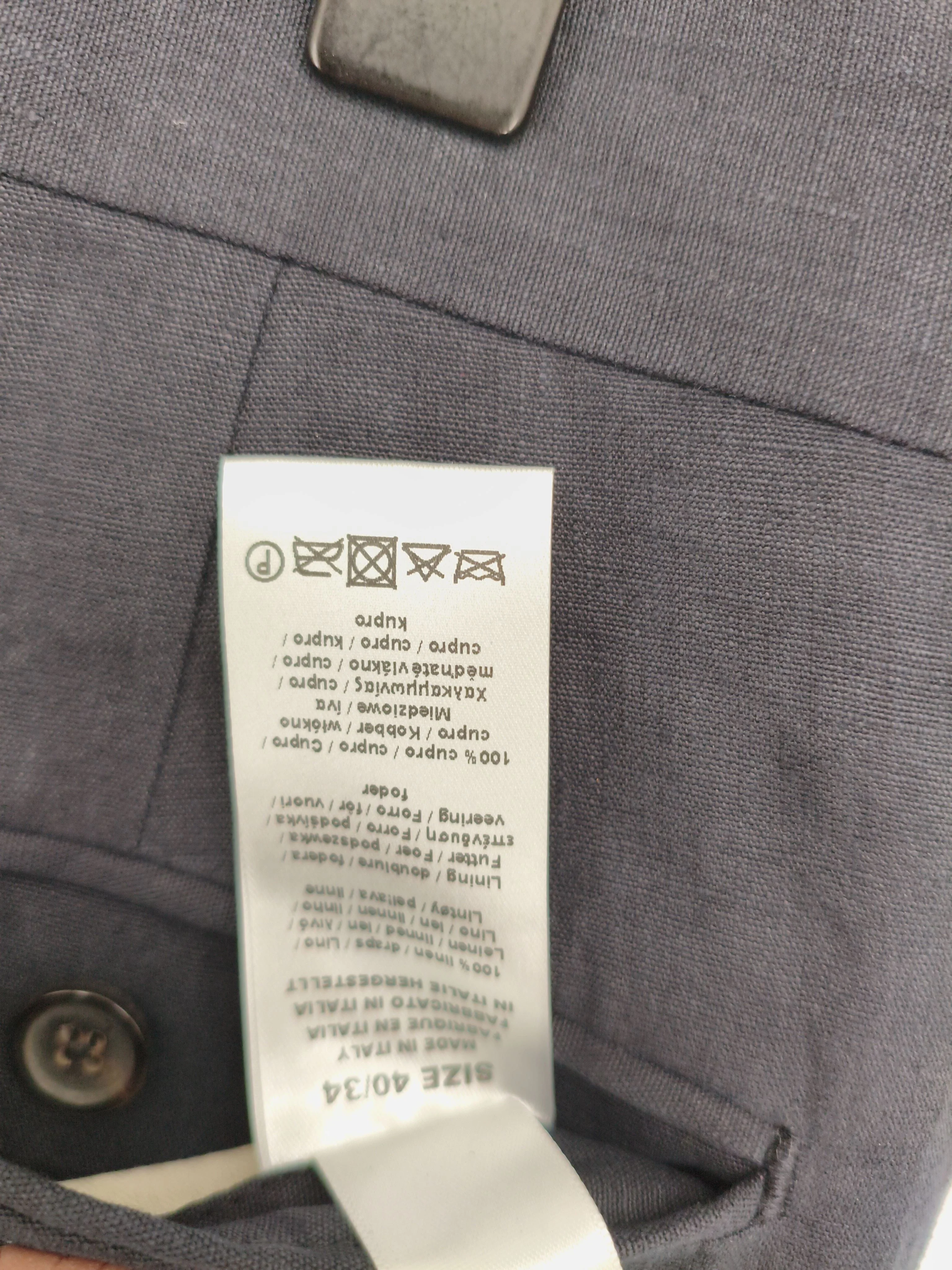 Paul Smith Men's Trousers W 34 in Blue Linen with Rayon Chino New with tags - Image 6