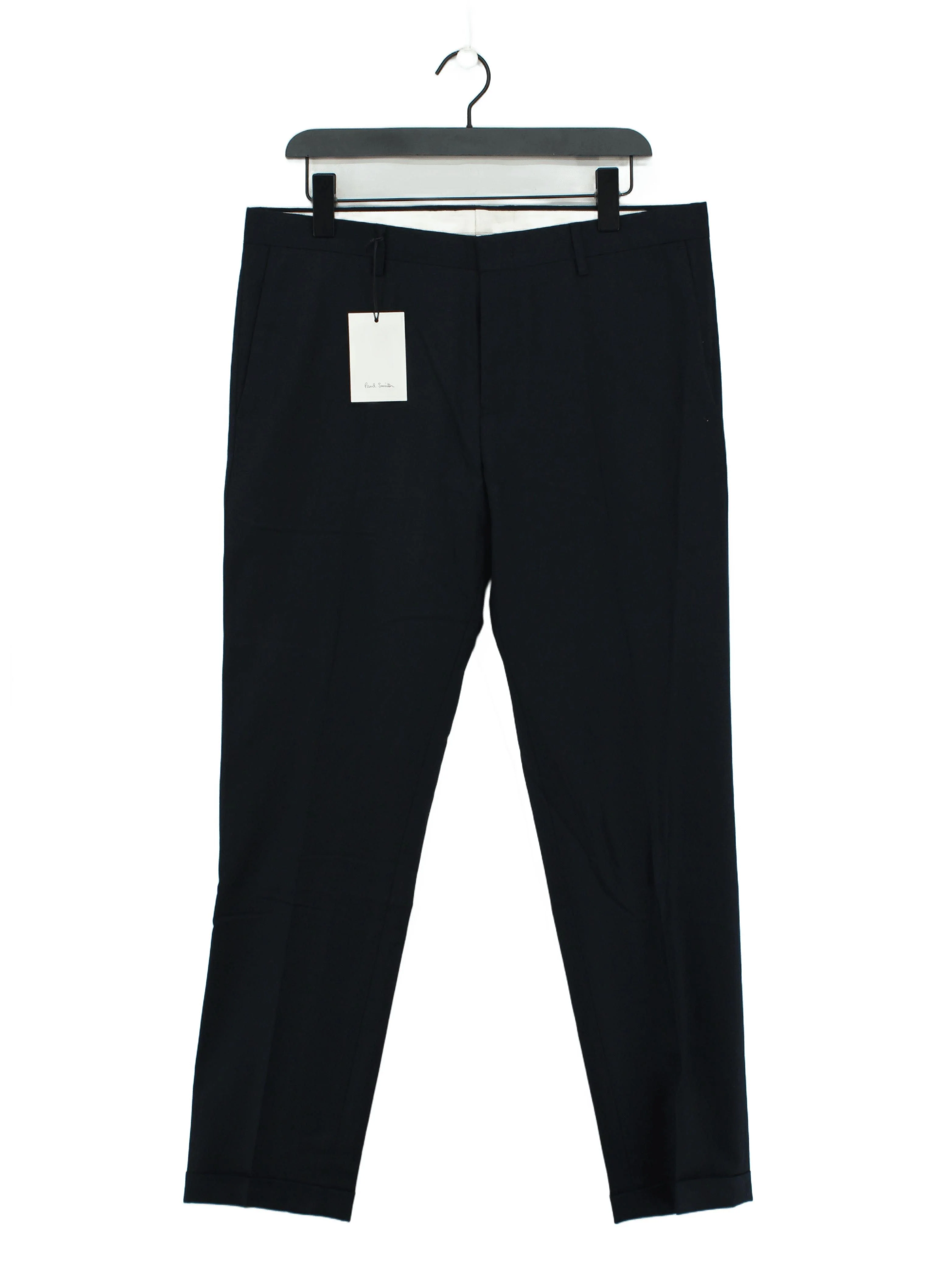 Paul Smith Men's Trousers W 34 in Blue Wool with Viscose Chino New with tags