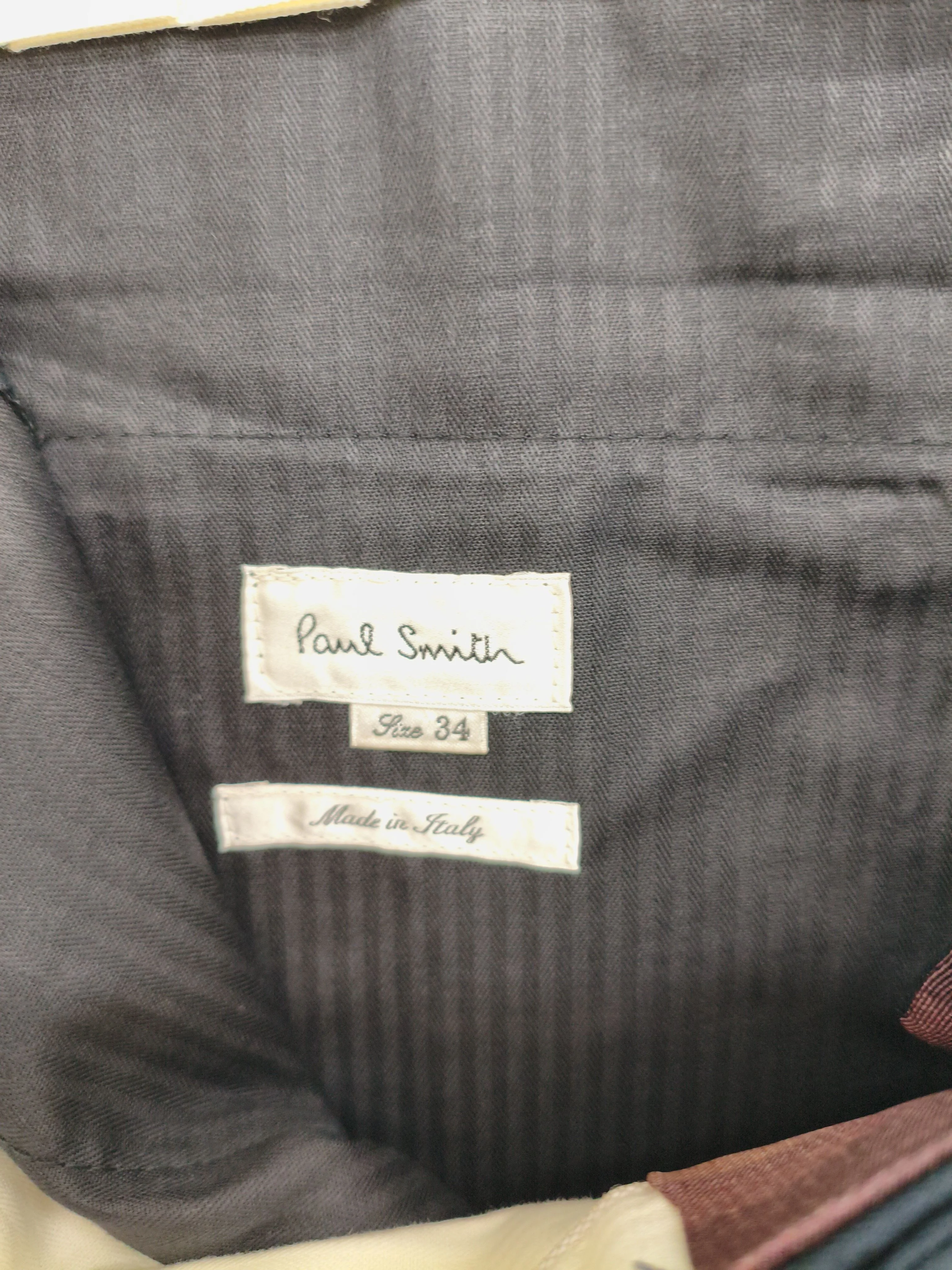Paul Smith Men's Trousers W 34 in Blue Wool with Viscose Chino New with tags - Image 5