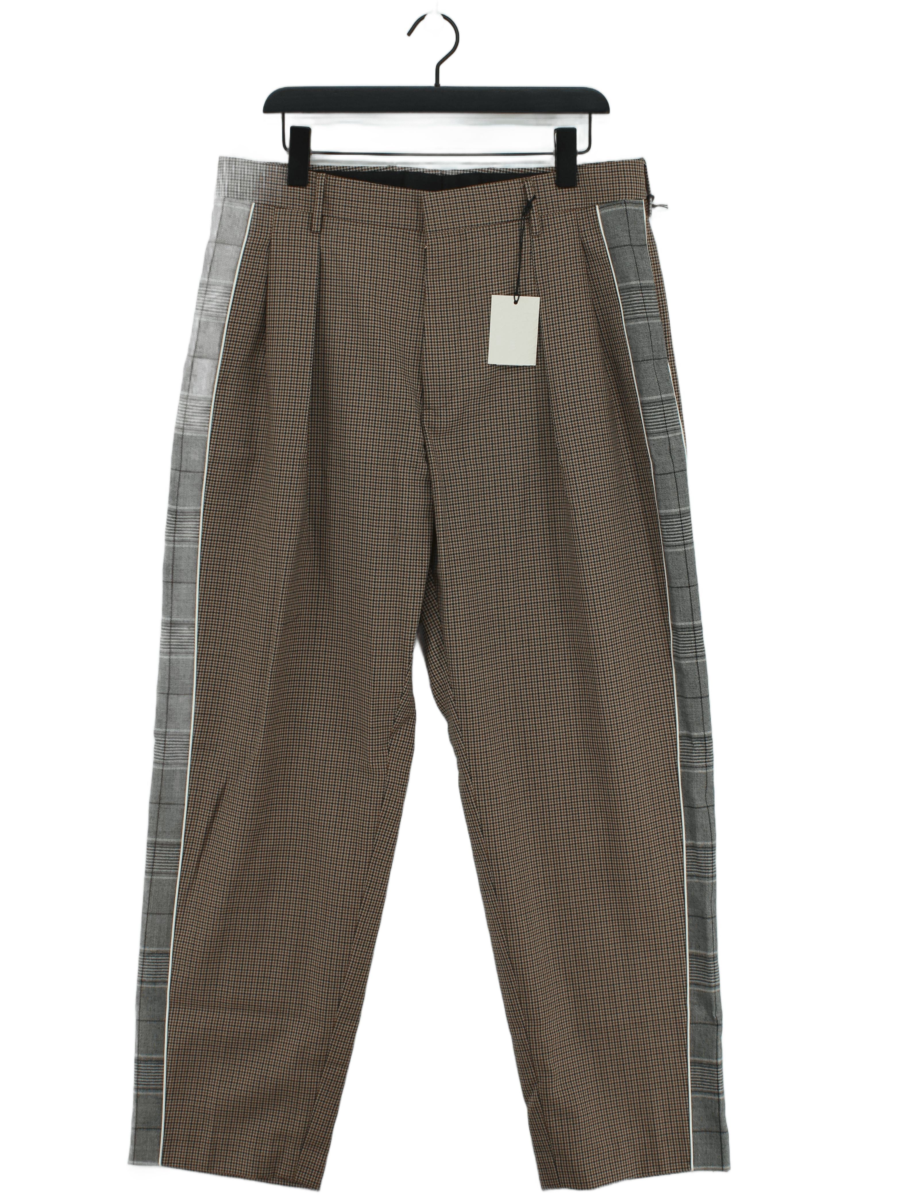 Paul Smith Men's Trousers W 34 in Brown 100% Wool Chino New with tags