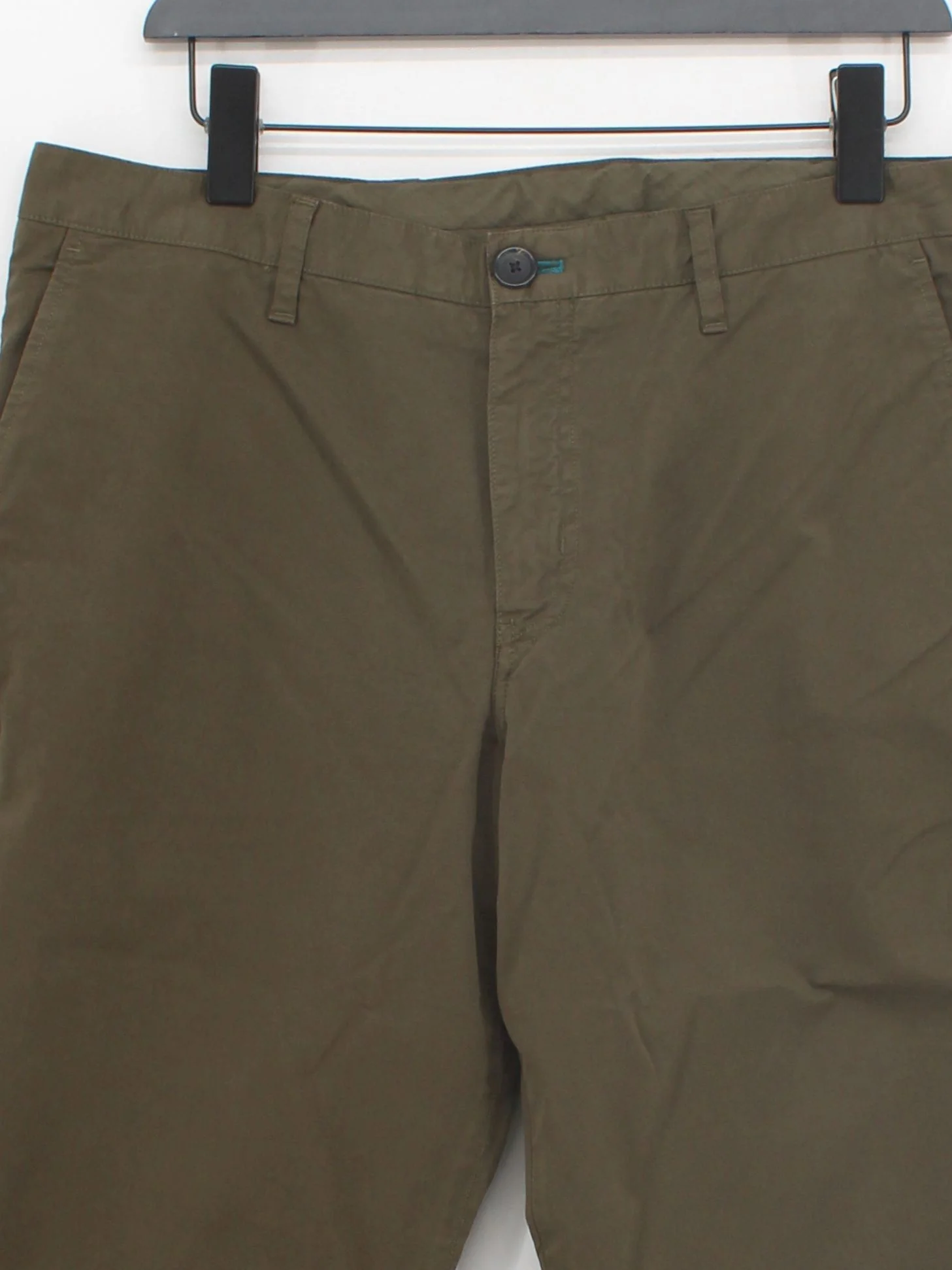 Paul Smith Men's Trousers W 34 in Green Cotton with Elastane Chino New with tags - Image 3