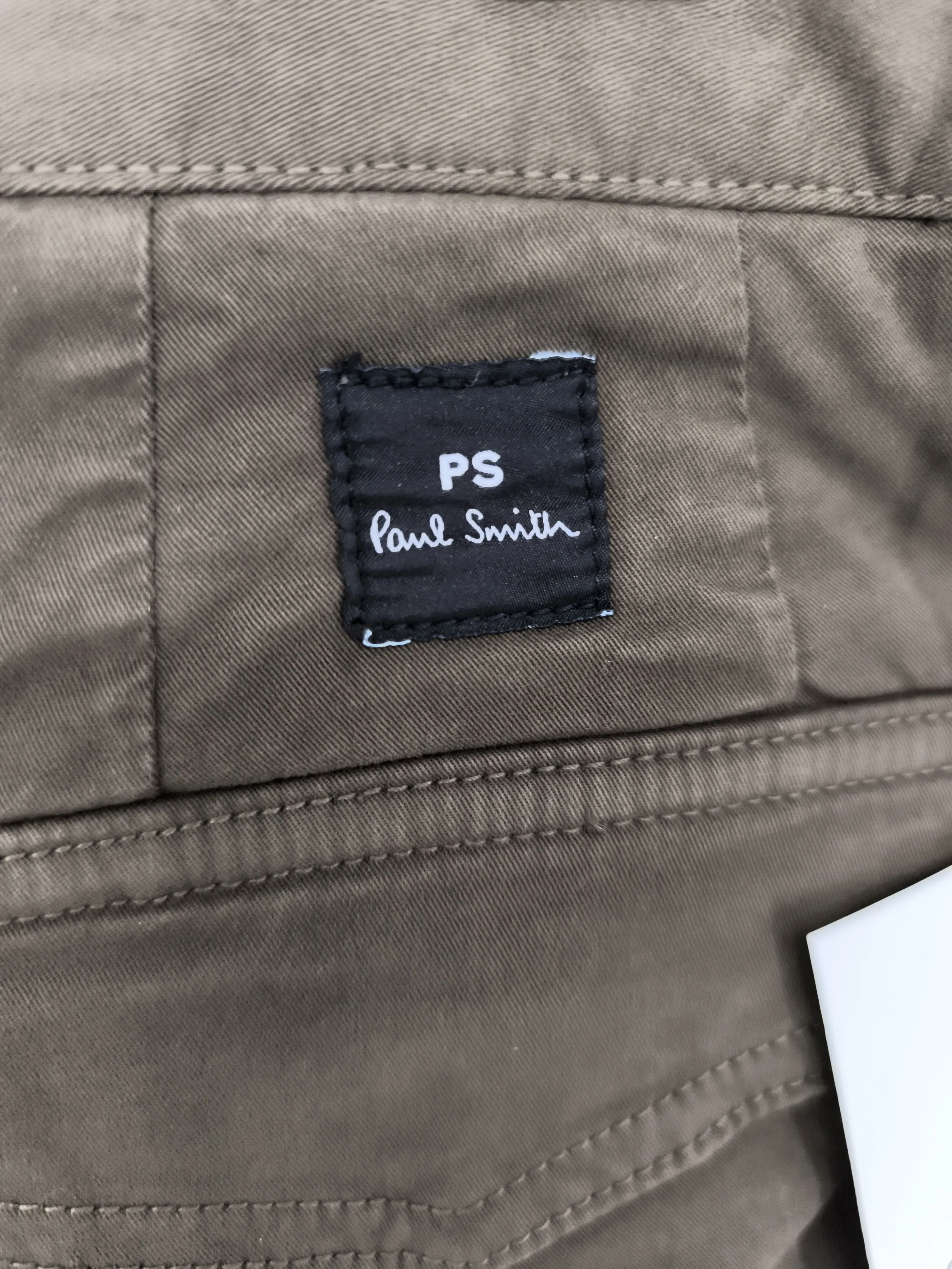 Paul Smith Men's Trousers W 34 in Green Cotton with Elastane Chino New with tags - Image 5