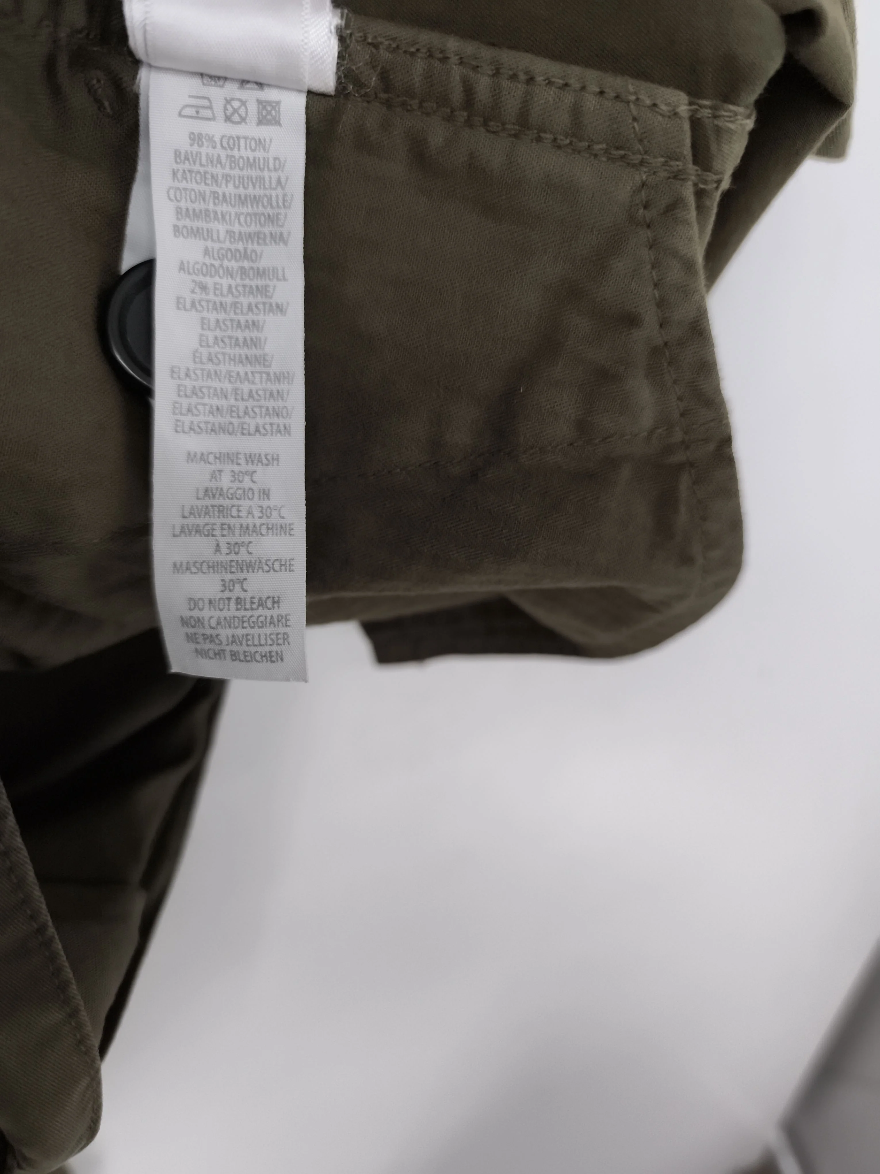Paul Smith Men's Trousers W 34 in Green Cotton with Elastane Chino New with tags - Image 6