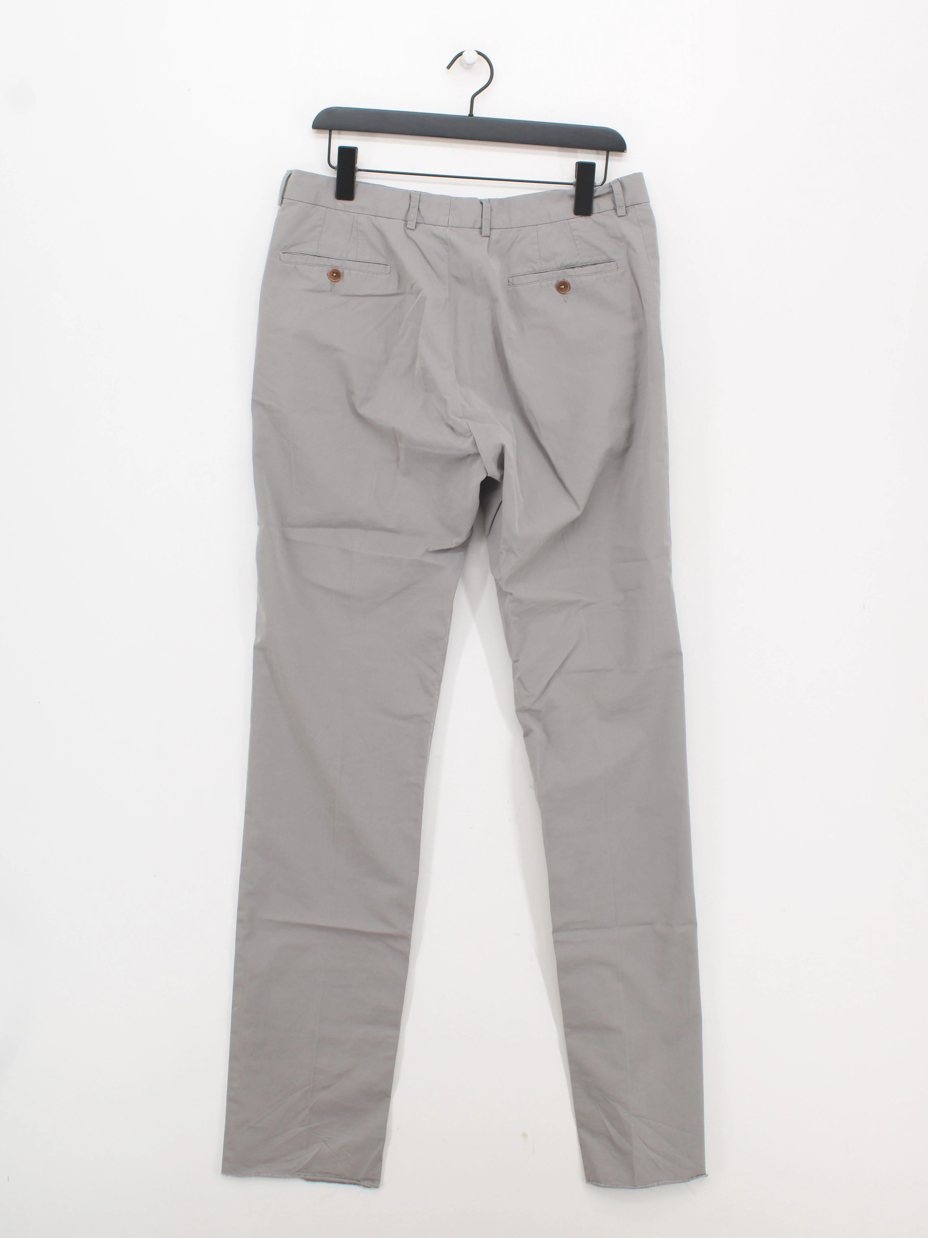 Paul Smith Men's Trousers W 34 in Grey 100% Cotton Straight Chino New with tags - Image 2