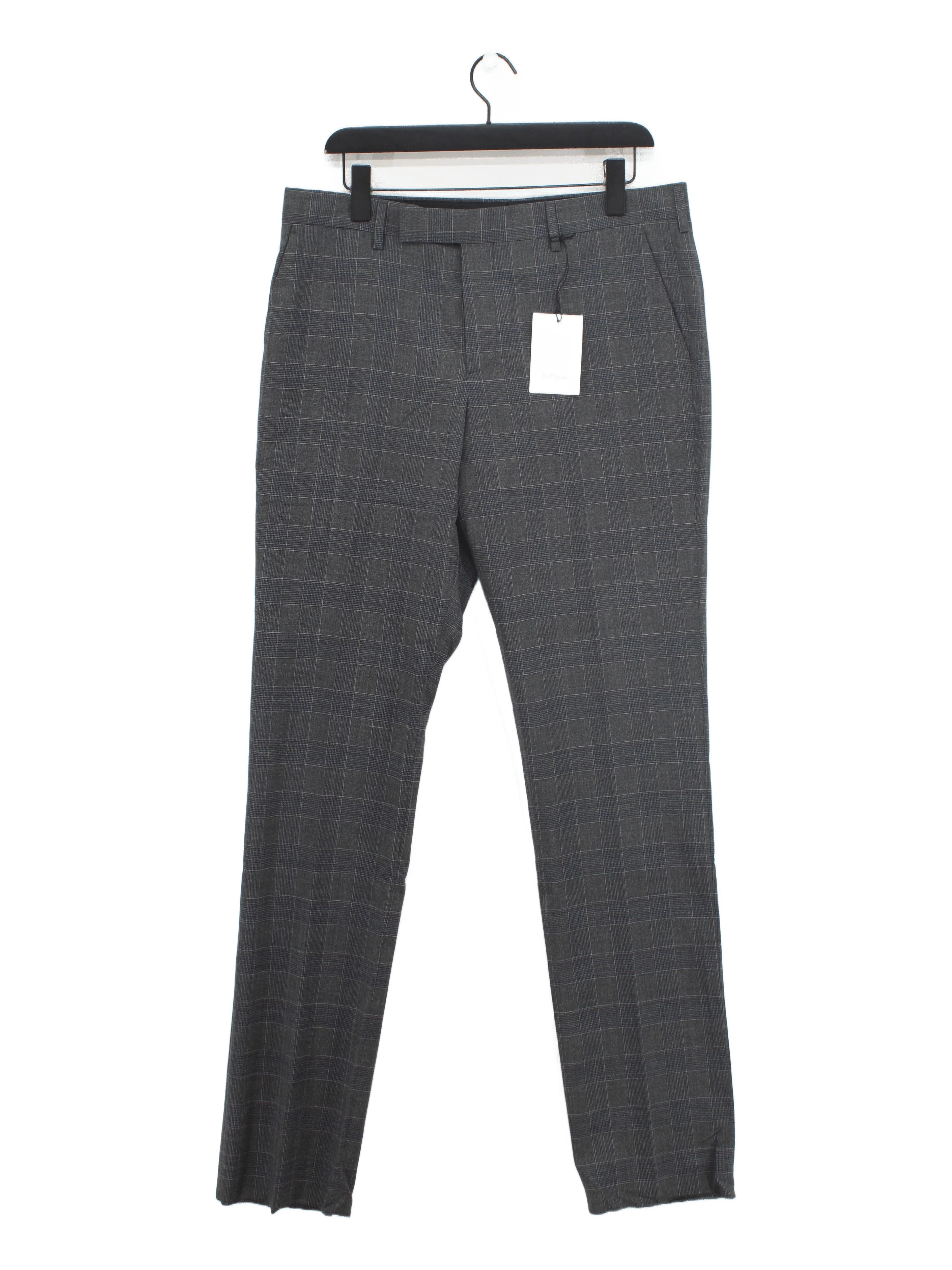 Paul Smith Men's Trousers W 34 in Grey Wool with Elastane Chino New with tags