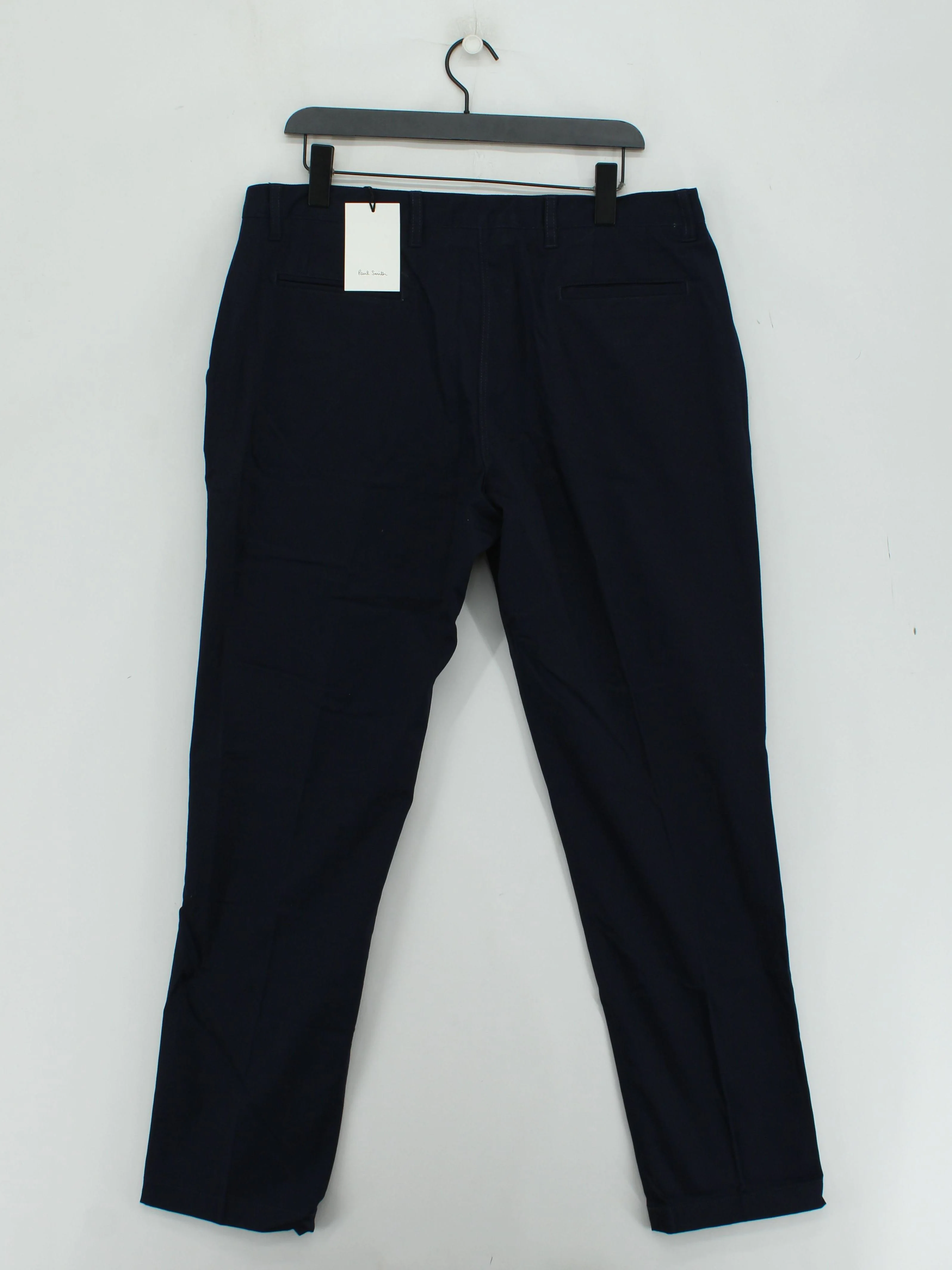 Paul Smith Men's Trousers W 36 in Blue 100% Cotton Straight Chino New with tags - Image 2